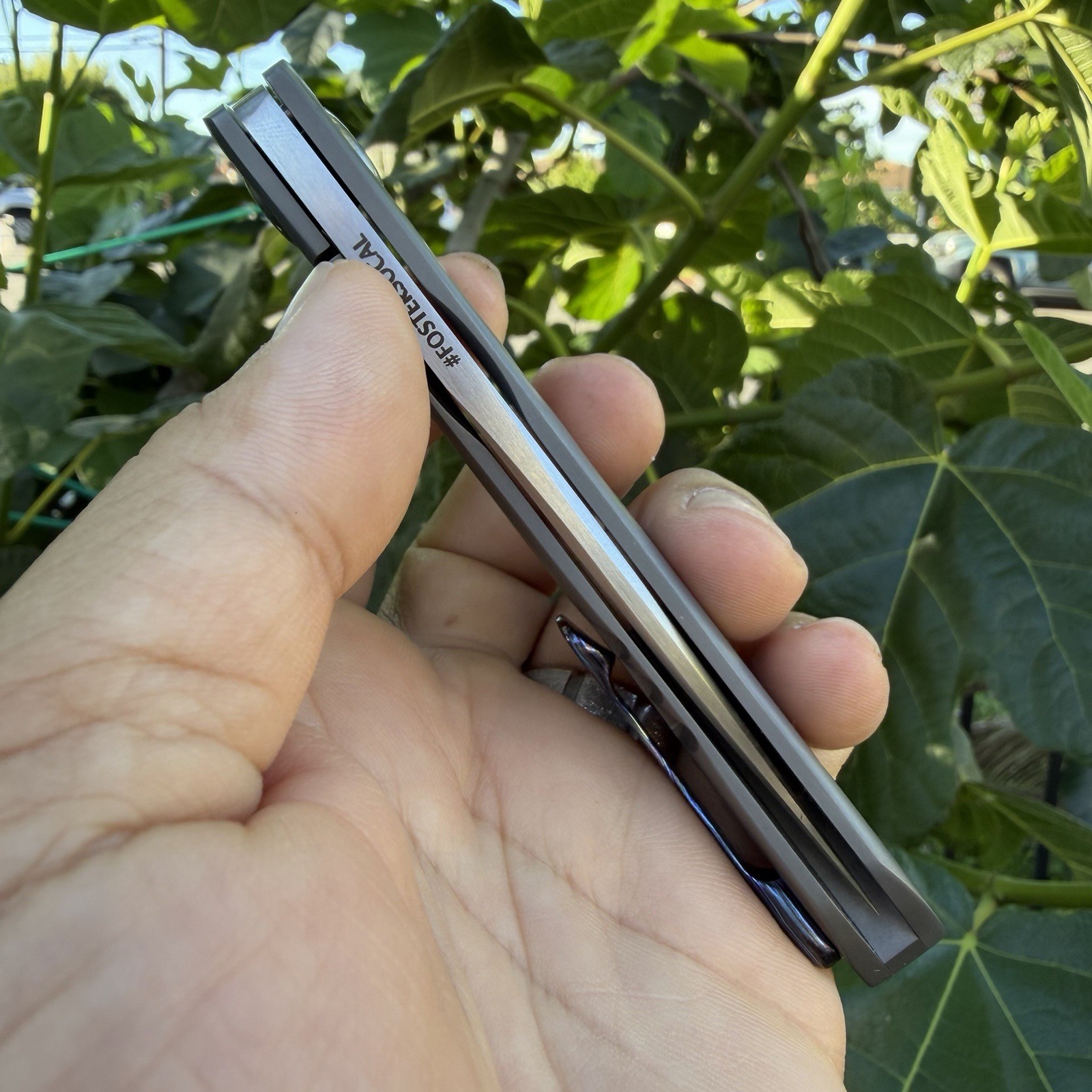 Foster SoCal Custom Knife Anchovy Zircuti Clip Flipper CPM154 3.5” Blade