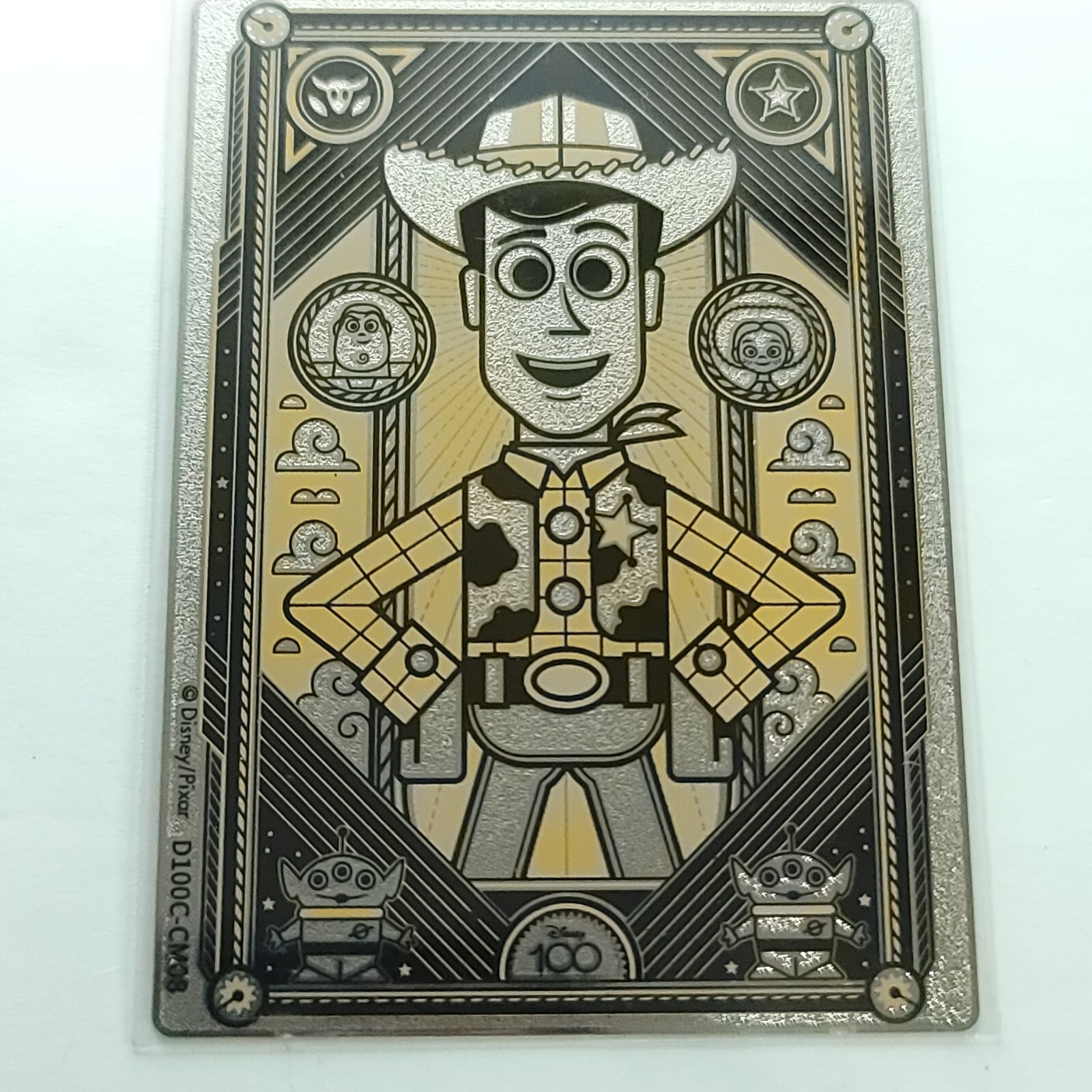 Woody Toy Story Card Fun Disney 100th Anniversary Carnival Metal Card