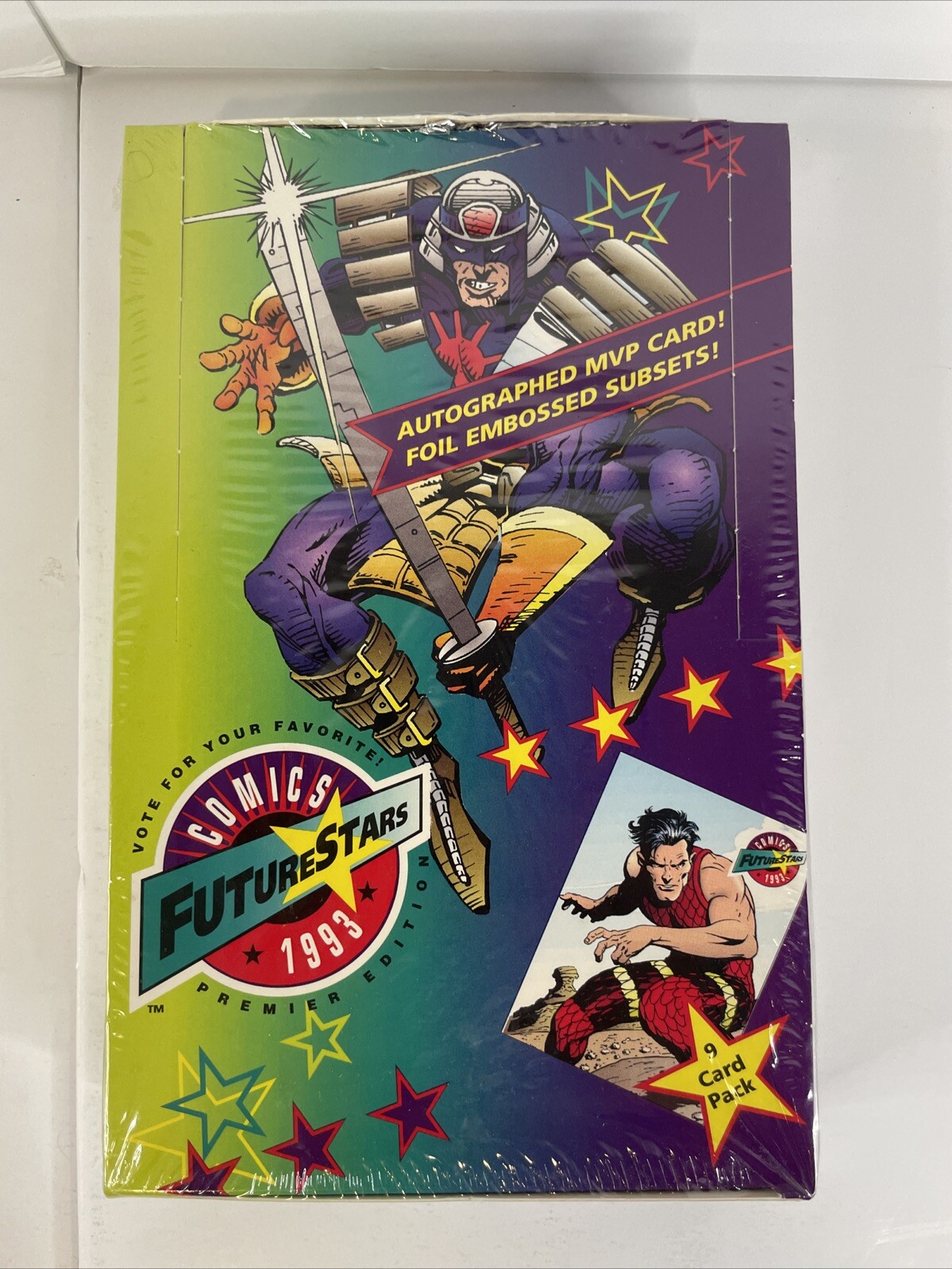 1993 Comics Future Stars Premier Edition Autographed MVP Card Factory Sealed Box