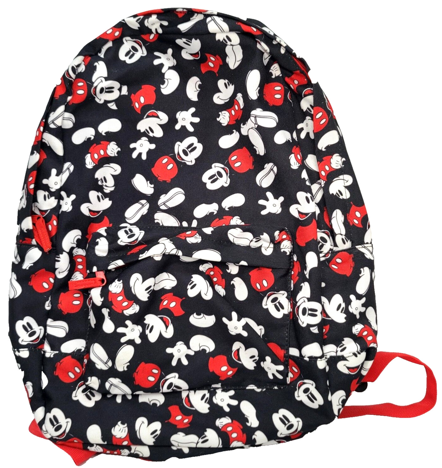 Disney Store Mickey Mouse Backpack All Over Print Black Red