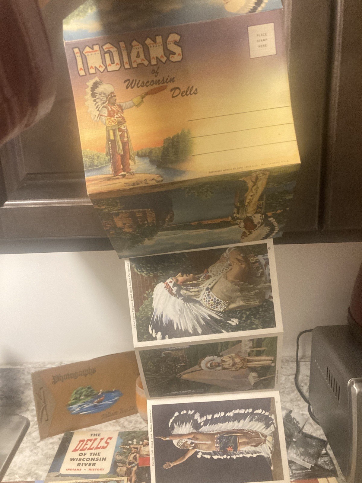 Huge Lot Wis. Scenic Sites Scrapbook Album Postcards Duck Tours Mixed 1950’s Etc
