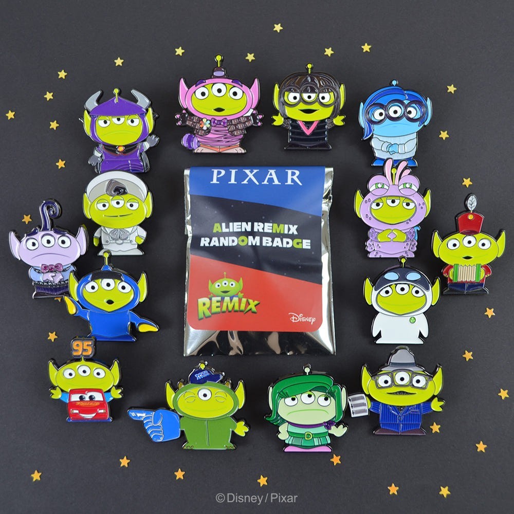Toy Story Aliens Remix Mystery Pin Badge Blind Pack LGM Costum Official Licensed