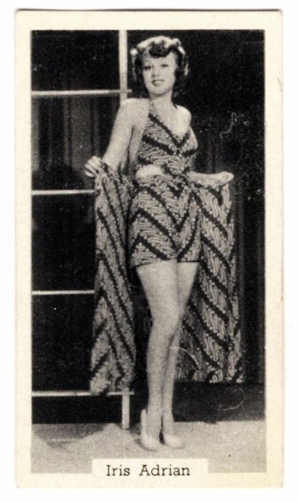 Iris Adrian, No 29, Bathing Belles, 1939, Murray & Sons Tobacco