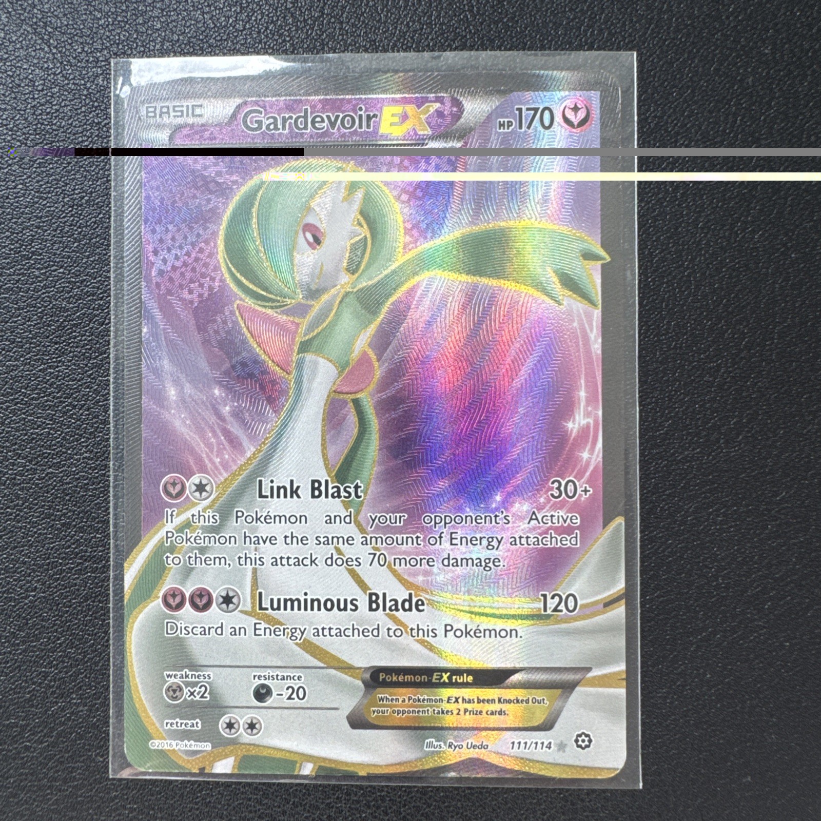 Pokémon TCG Gardevoir EX 111/114 Steam Siege Full Art Ultra Rare LP