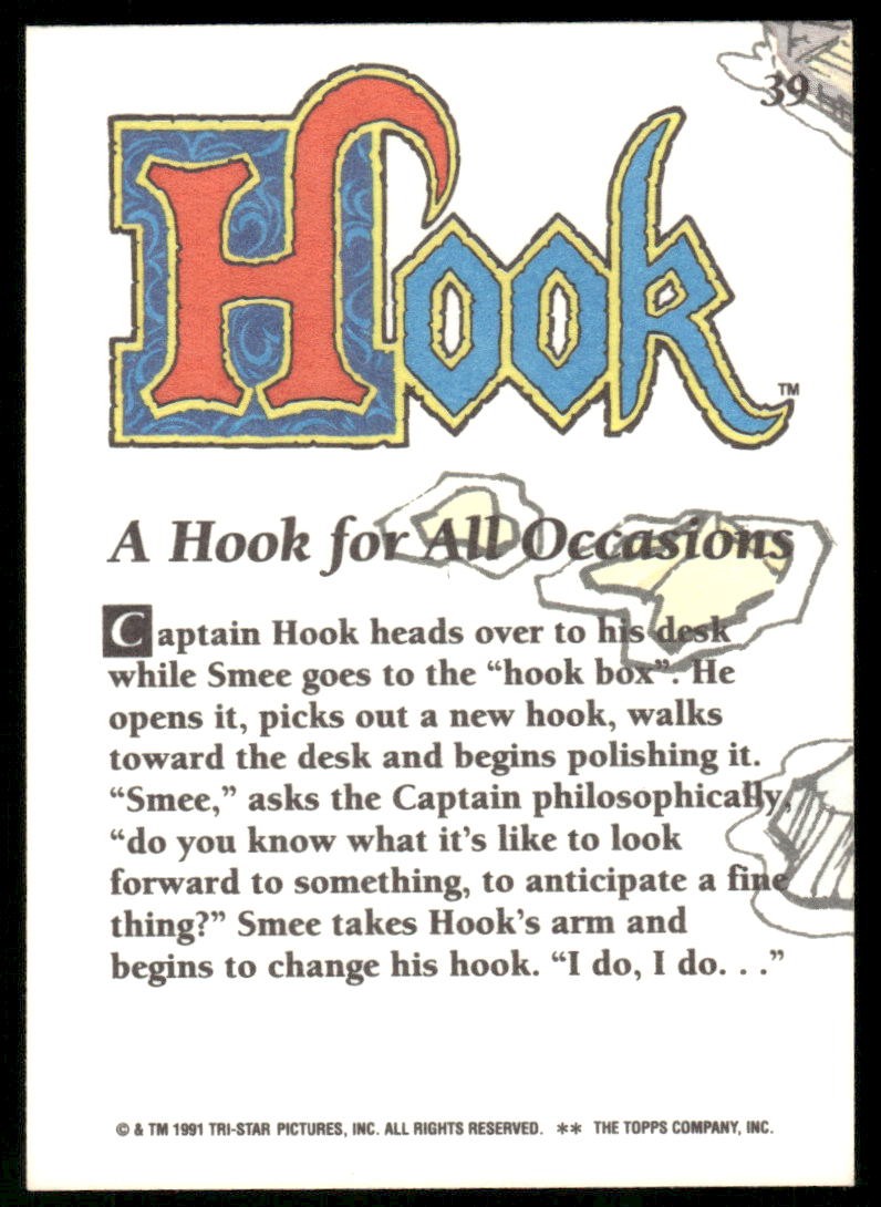 1992 Topps Hook #39 A Hook for All Occasions