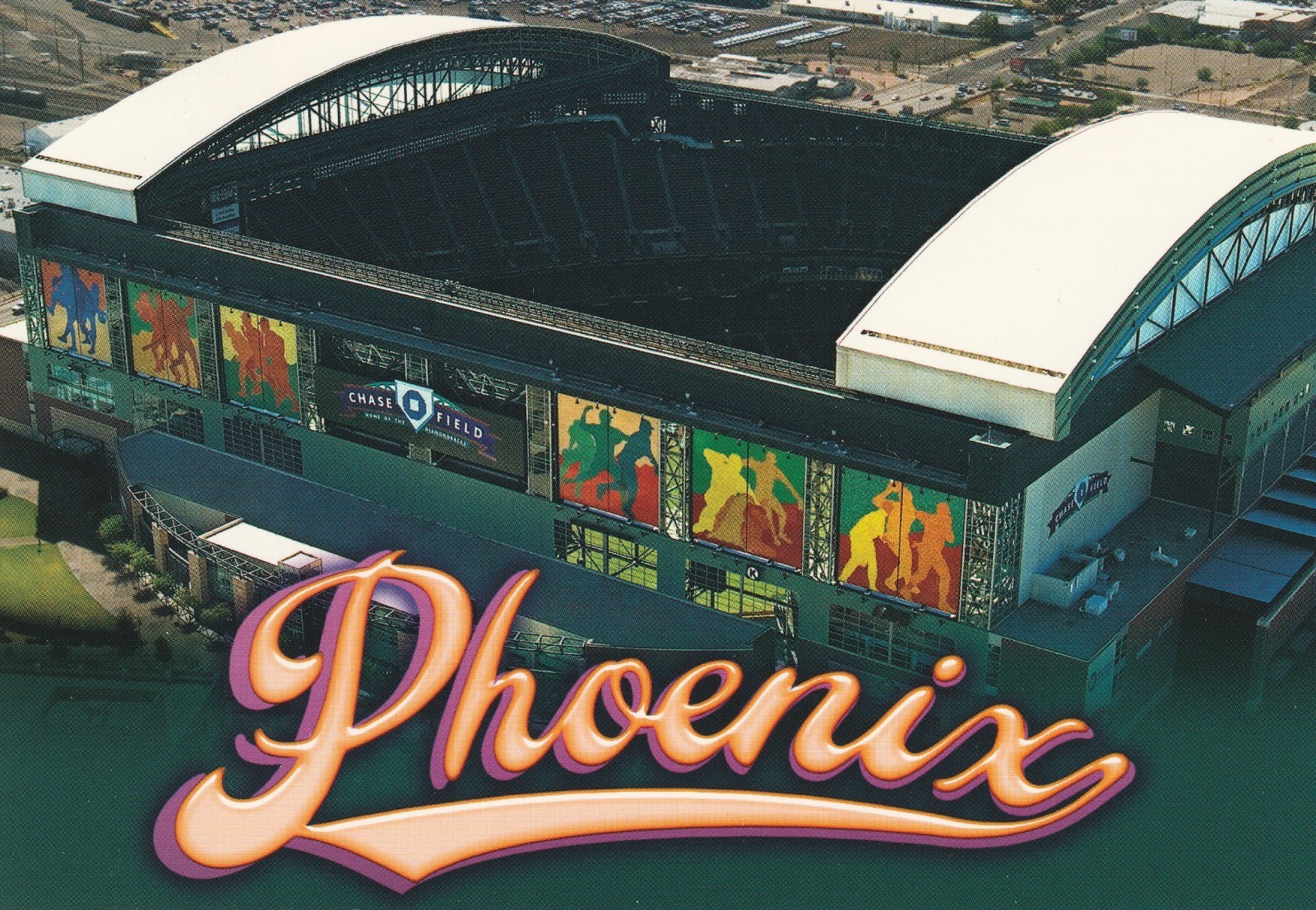 Arizona Diamondbacks Chase Field Baseball Stadium Postcard (0165)
