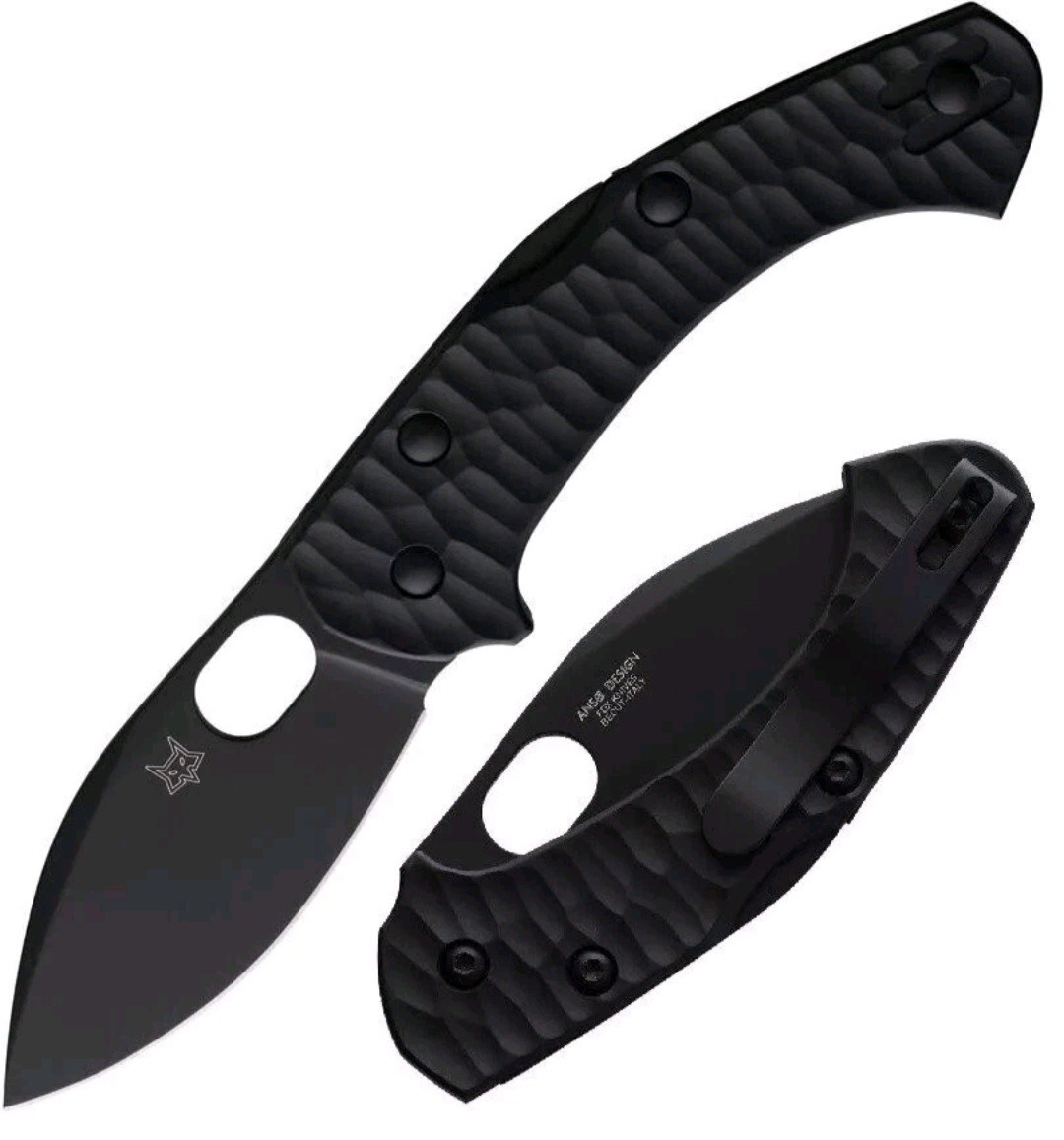 Fox Zero 2.0 Lockback Pocket Knife Becut Steel Blade Black FRN Handle – FX311-BK