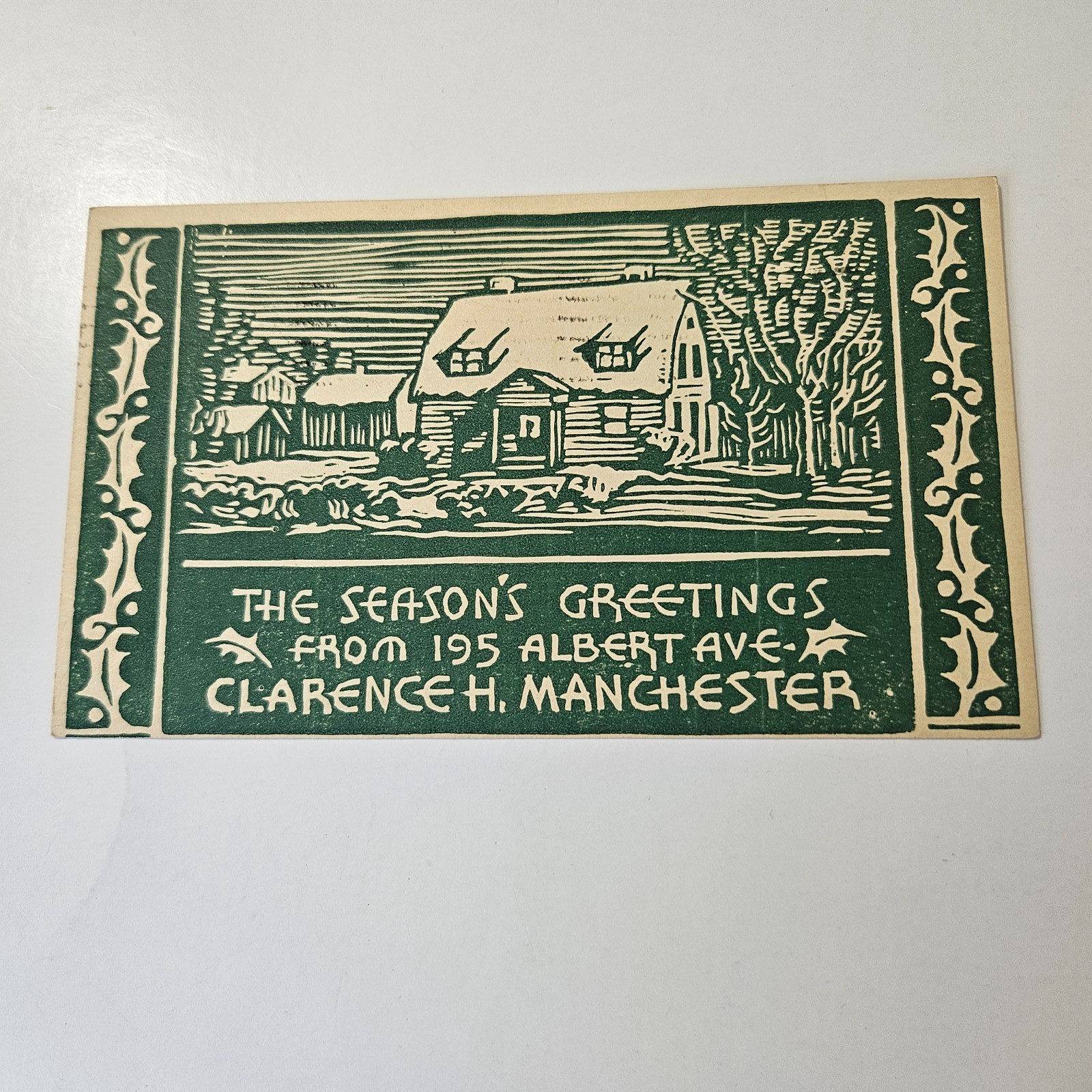 Rare Set 7 Diff Privately Created Seasons Greetings Postcards From 1930 to 1939