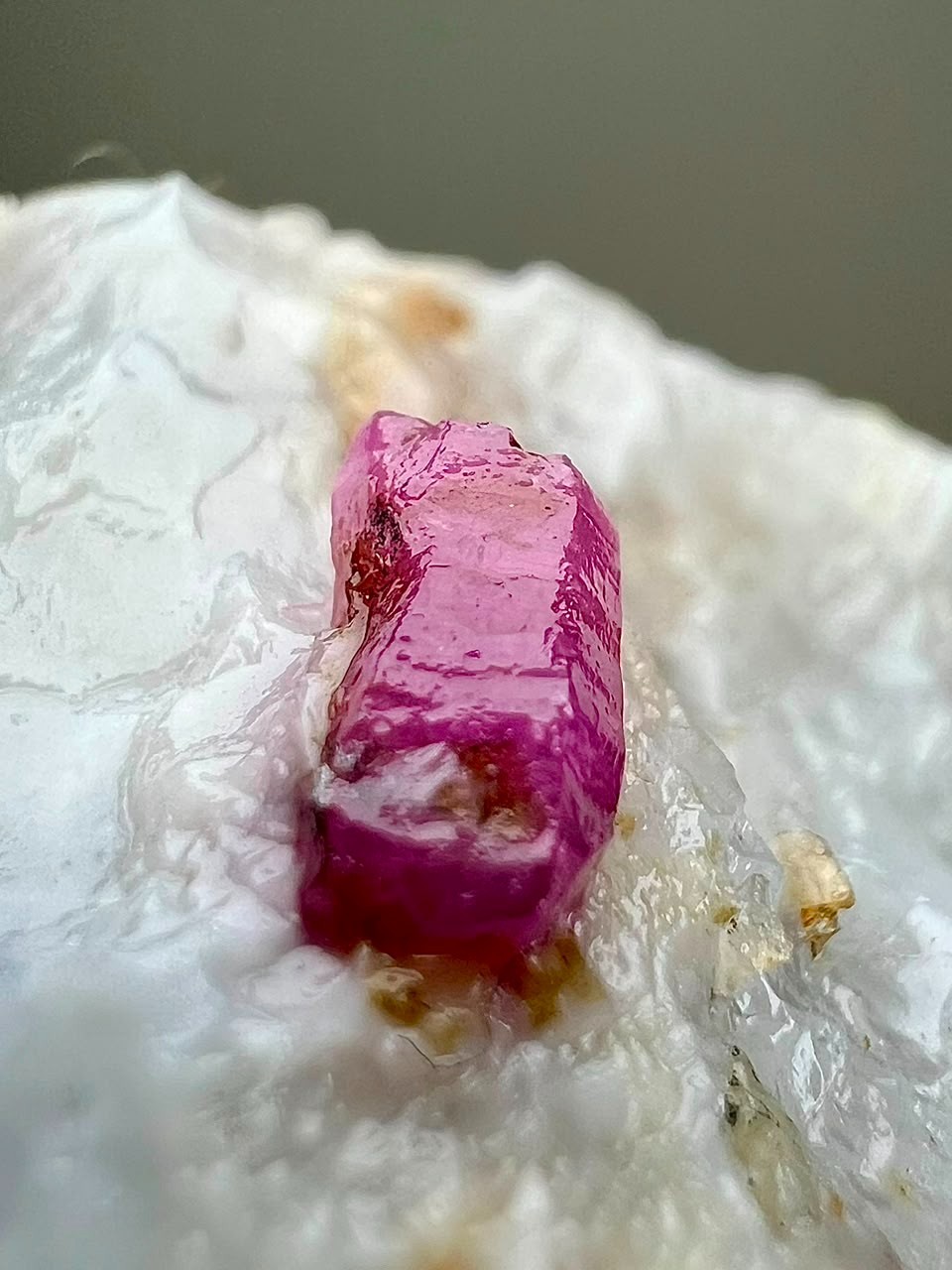 287CT , Beautiful!!Natural Red Ruby Crystal on matrix From Jegdalek @Afg