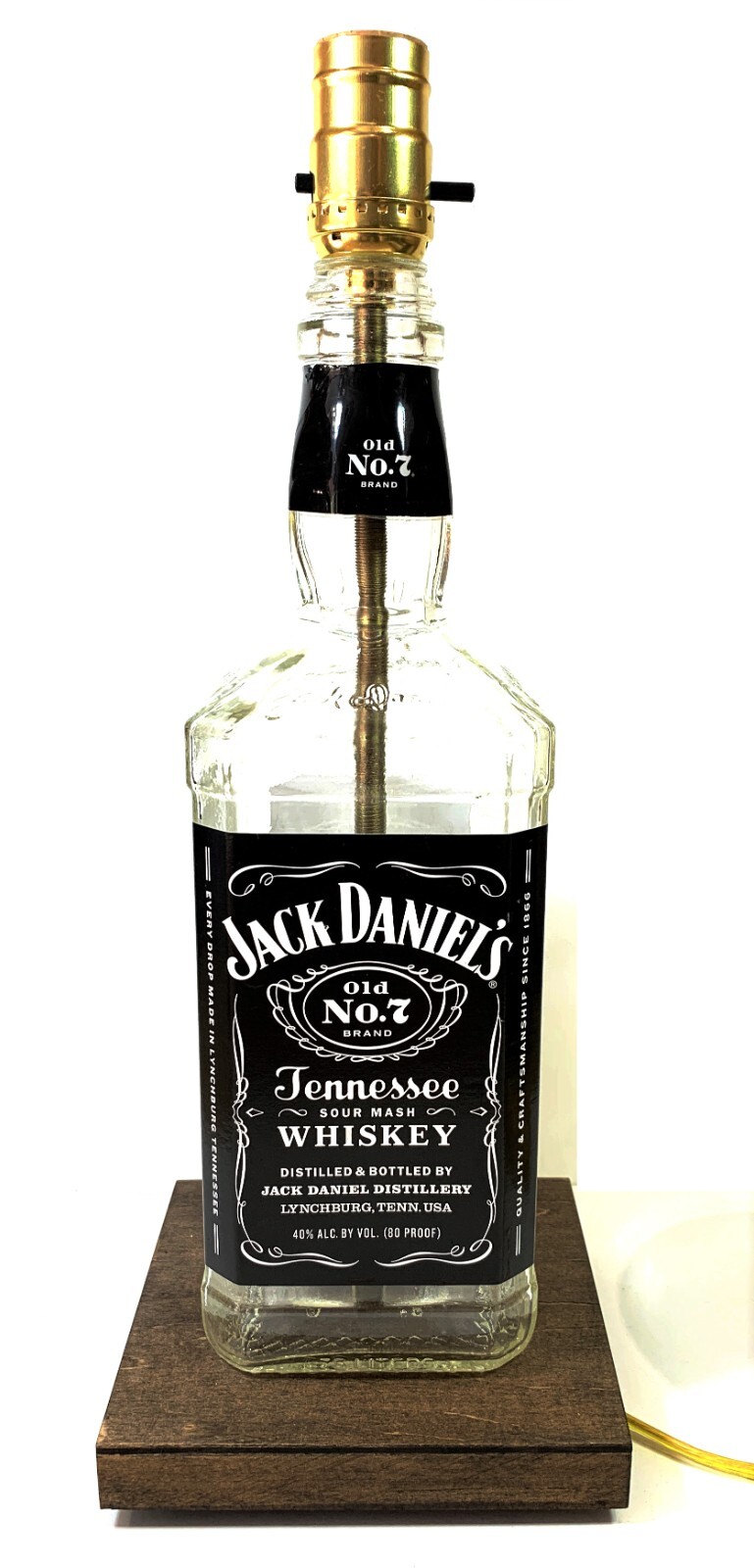 Jack Daniels 1.75L Table Desk LAMP Bar Lounge Game Room Liquor Bottle Party