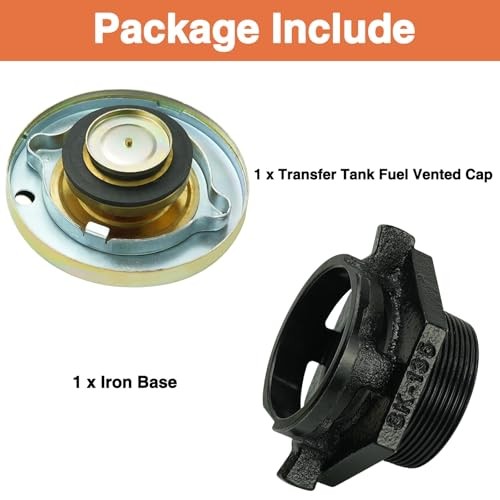 Transfer Tank Vented Cap with Iron Base Kit Diesel Fuel Tank Cap with 2″ NPT