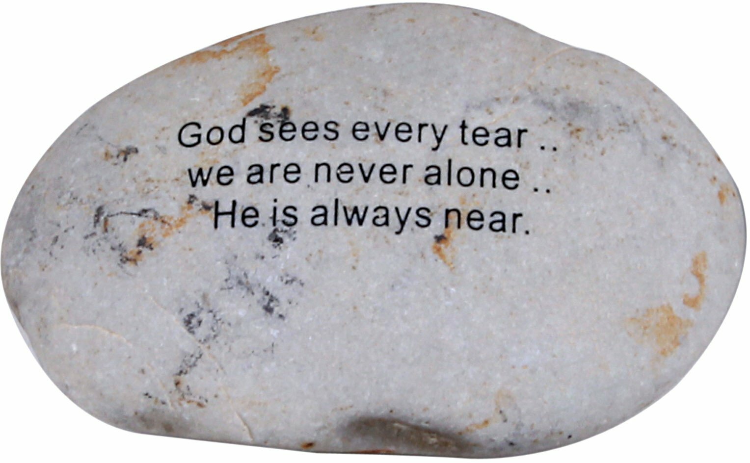 Holy Land Market – God sees every tear … Extra Large Engraved Natural Stones