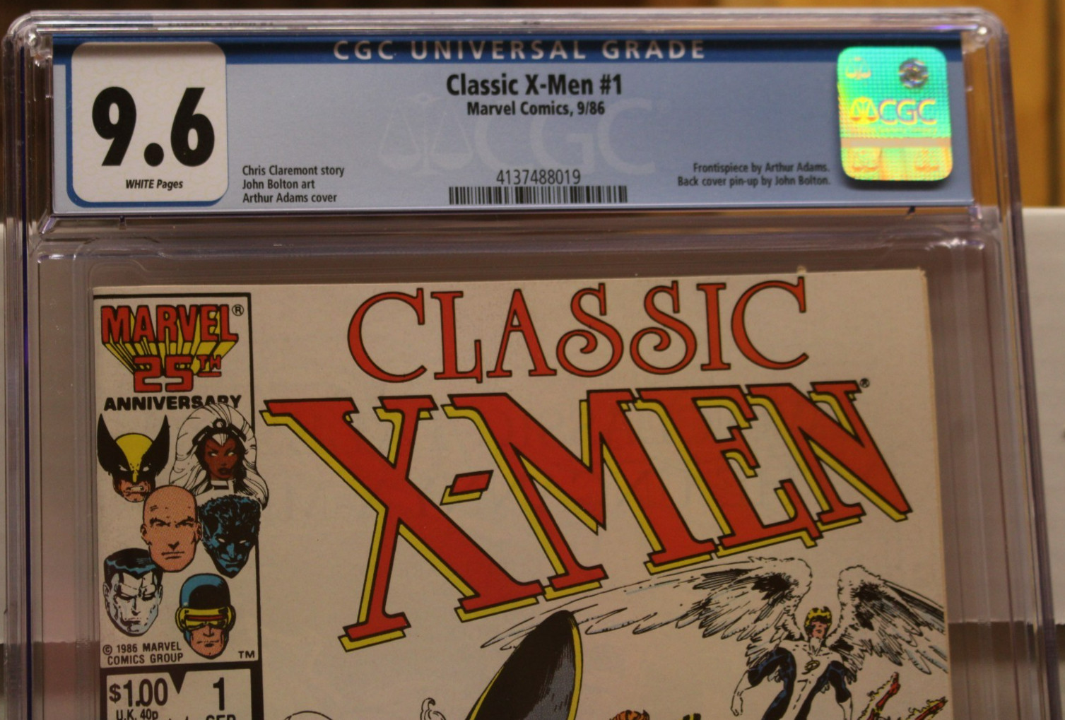 CLASSIC X-MEN #1 (1986) CGC 9.6 WHITE, Chris Claremont, Arthur Adams, Marvel