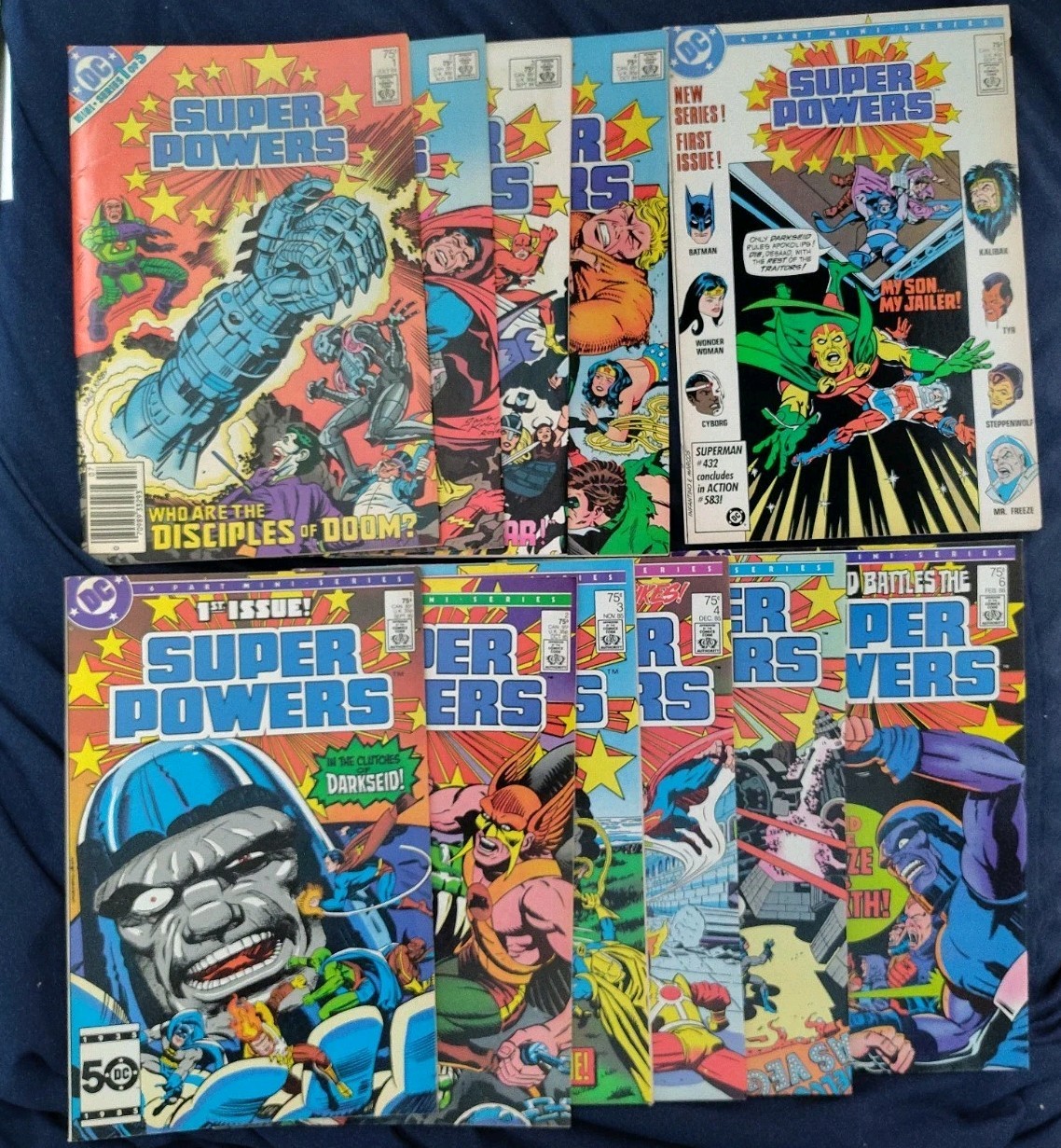 🦸SUPER POWERS #1-4(1984), #1-6(1985), #1(1986) UNCIRCULATED AVG VF/NM (B5)