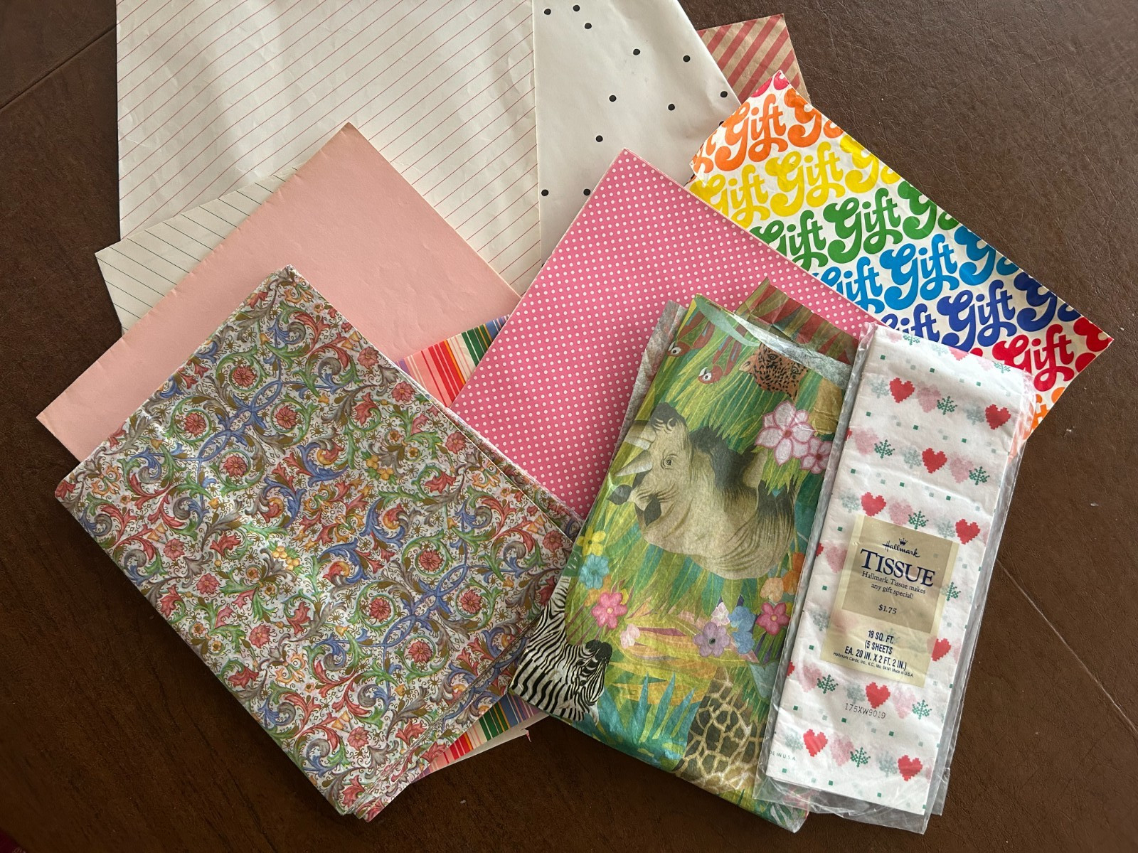 VINTAGE ALL OCCASION WRAPPING PAPER & TISSUE PAPER