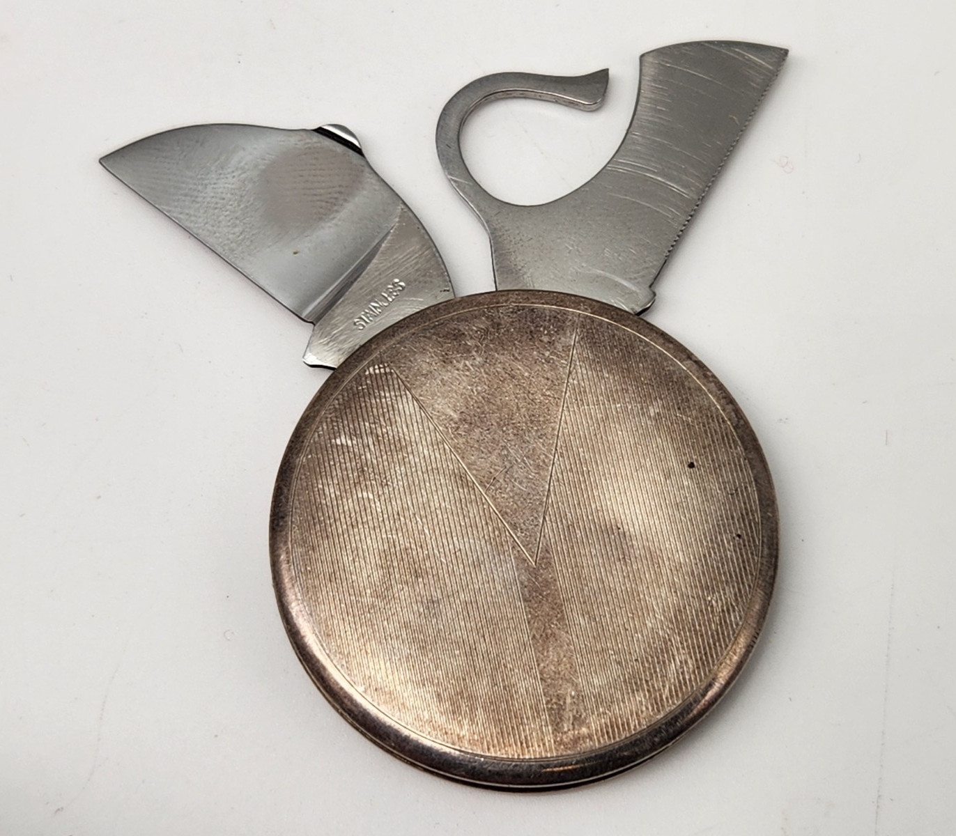 Antique Vintage DPB Sterling Silver Coin Pocket Knife