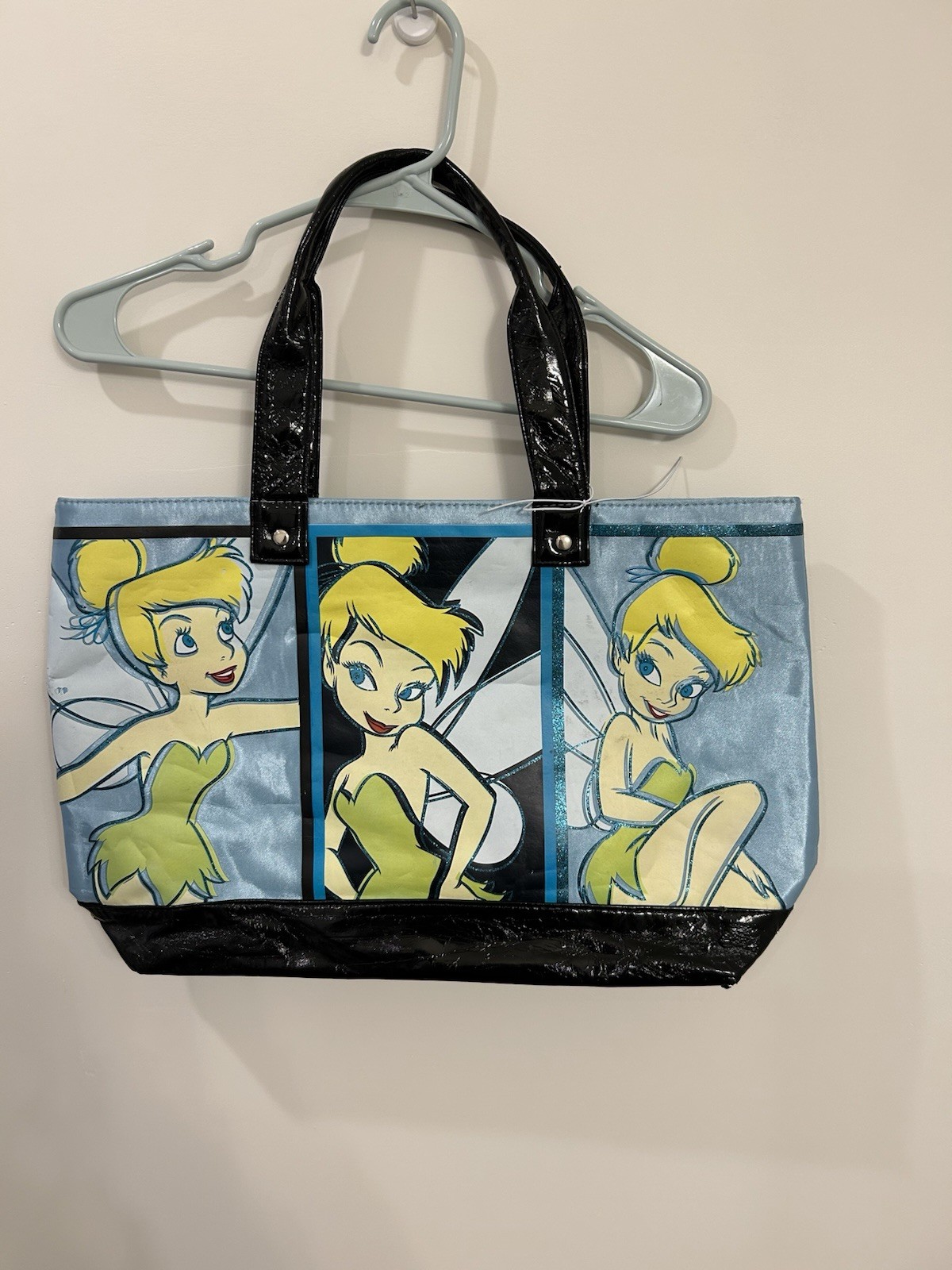 Vintage Disney Tinkerbell Large Tote Bag 22X14” Small Flaw