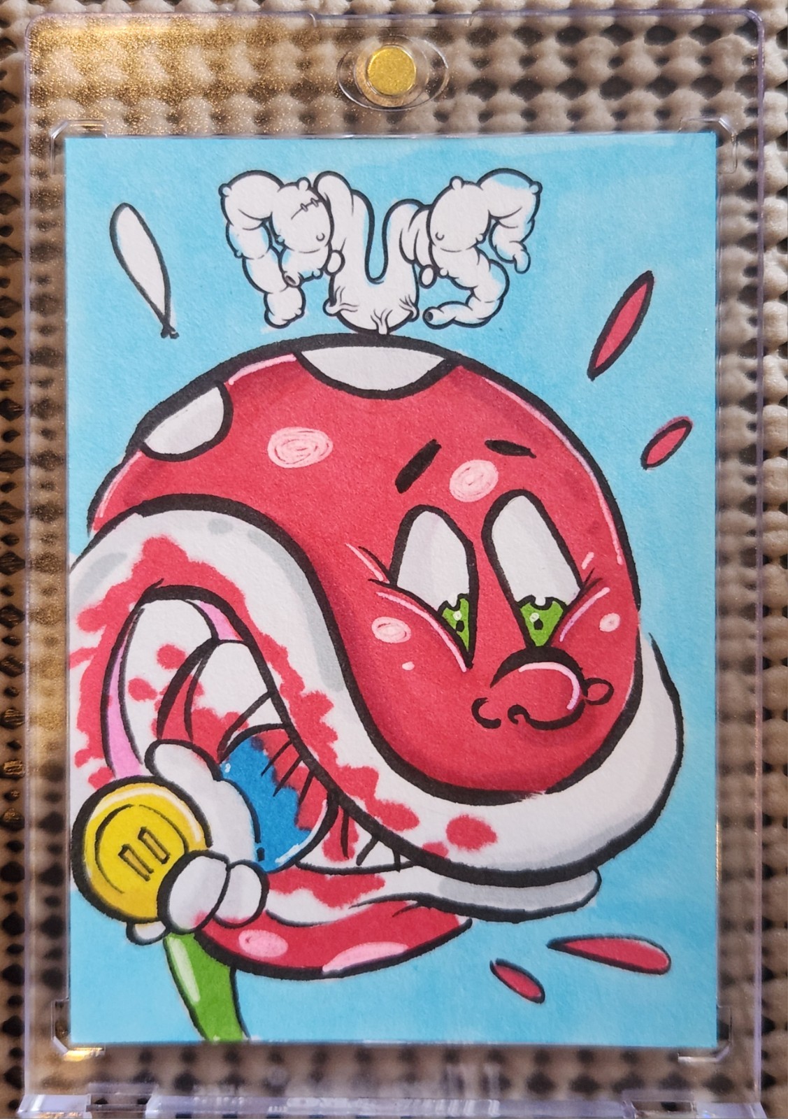 INSERT COLIN: PUS SKETCH CARD Poor Unfortunate Souls GAG GPK SP (1/1) EL SMETCHO
