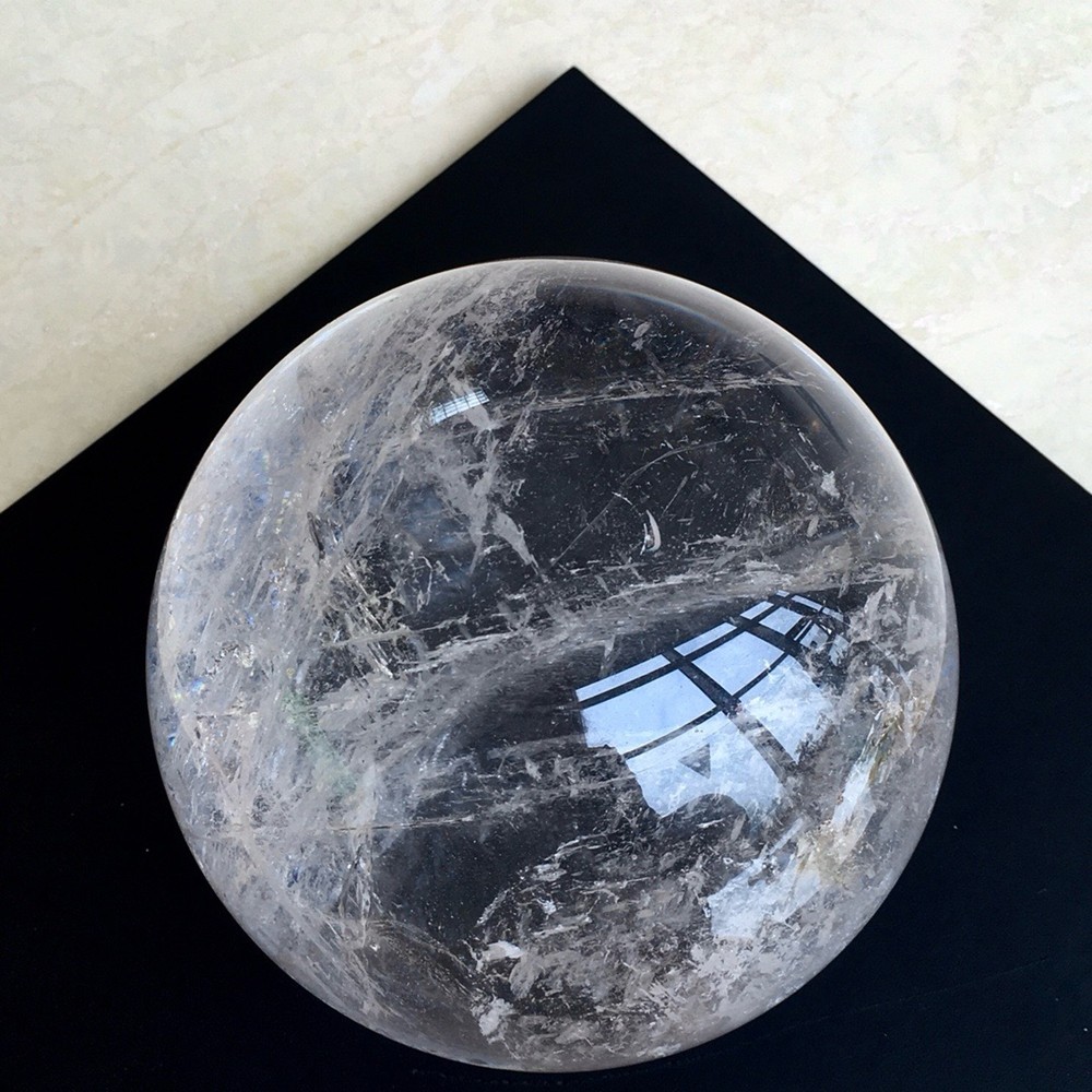12.56LB Top Natural Clear Quartz Ball Large Crystal Sphere Reiki Healing 161mm