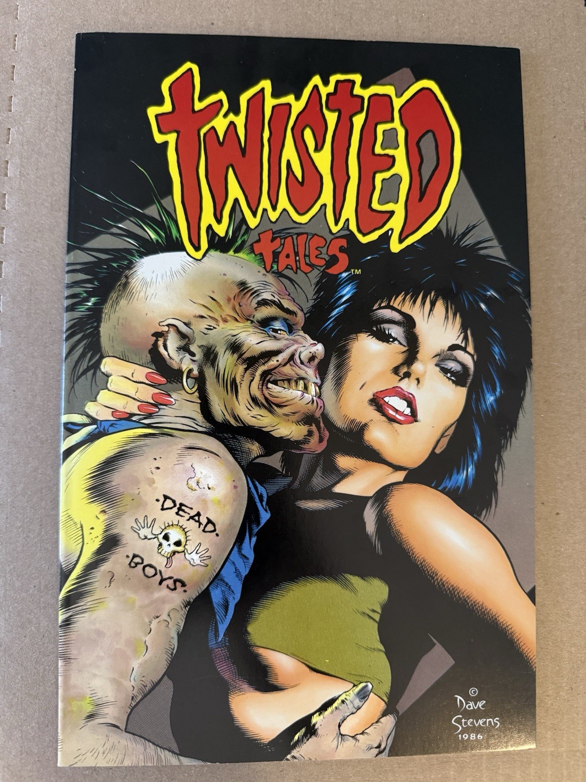 TWISTED TALES #1 – ECLIPSE HORROR – 1988 ONE SHOT – DAVE STEVENS COVER ART F/VF