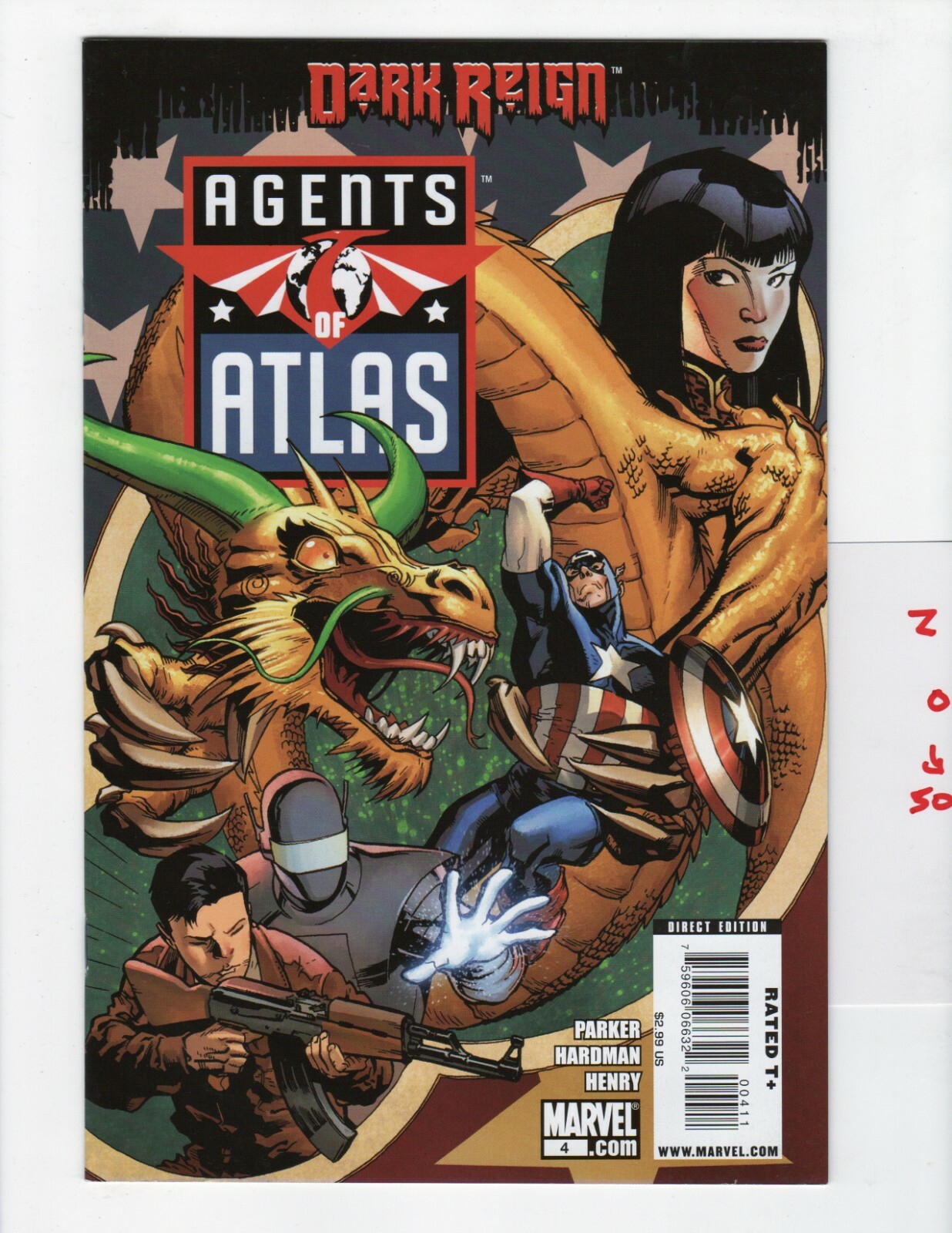 Agents of Atlas #4 VF/NM 2009 Marvel MCU Disney+ Agent Jimmy Woo z050
