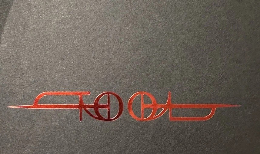 New TOOL Logo Shiny Red Foil Permanent Decal Sticker Vinyl Handmade 4”