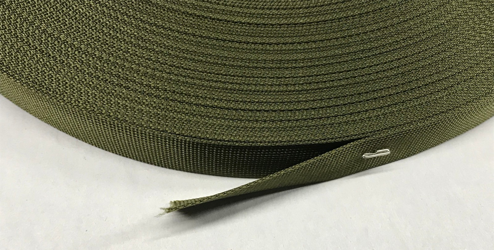 Plain Weave Olive Drab Nylon Type IV Thin Webbing 1 Inch x 72 Yards USGI NOS