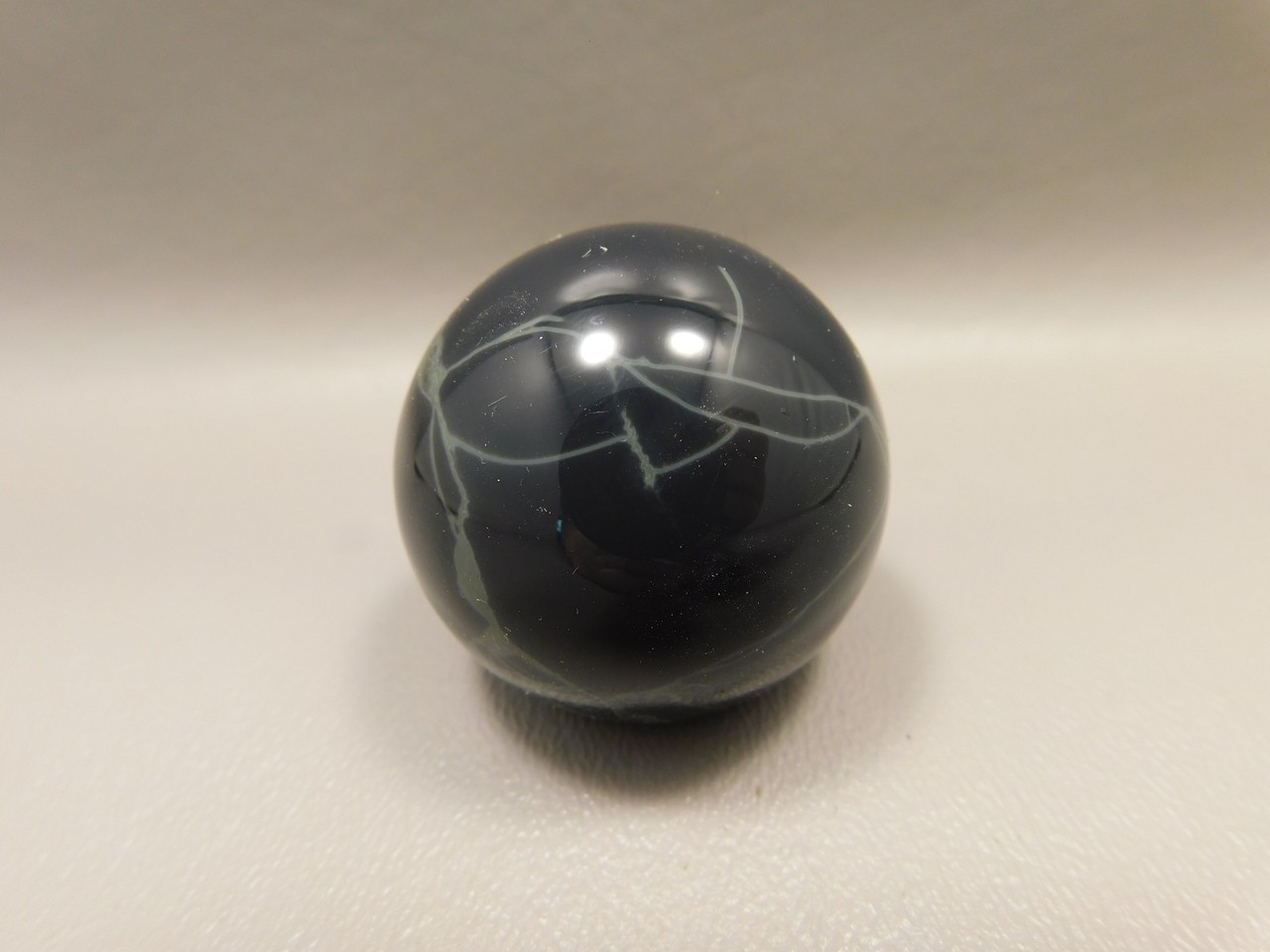 Spiderweb Obsidian Stone Sphere 1.5 inch or 38 mm Gemstone #O4