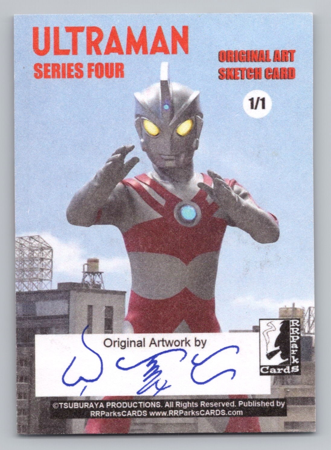 Ultraman Series 4. Artist Sketch Card. RRParks Cards 2024 (um05)