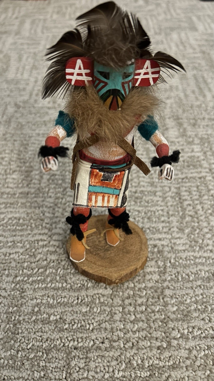 Kachina Doll Signed Ron Largo? Native American Navajo Vintage