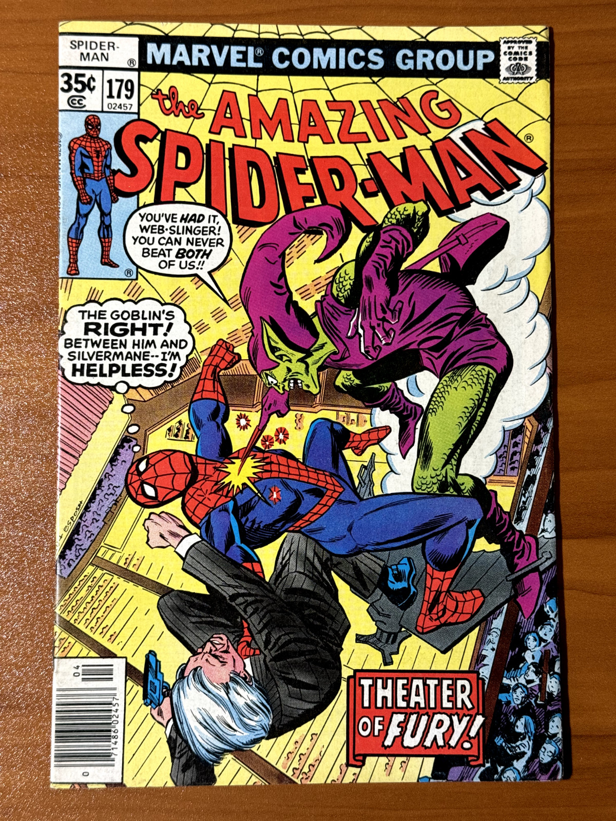 AMAZING SPIDER-MAN Marvel Comic No 179 Apr 1978 Green Goblin Theater of Fury VF