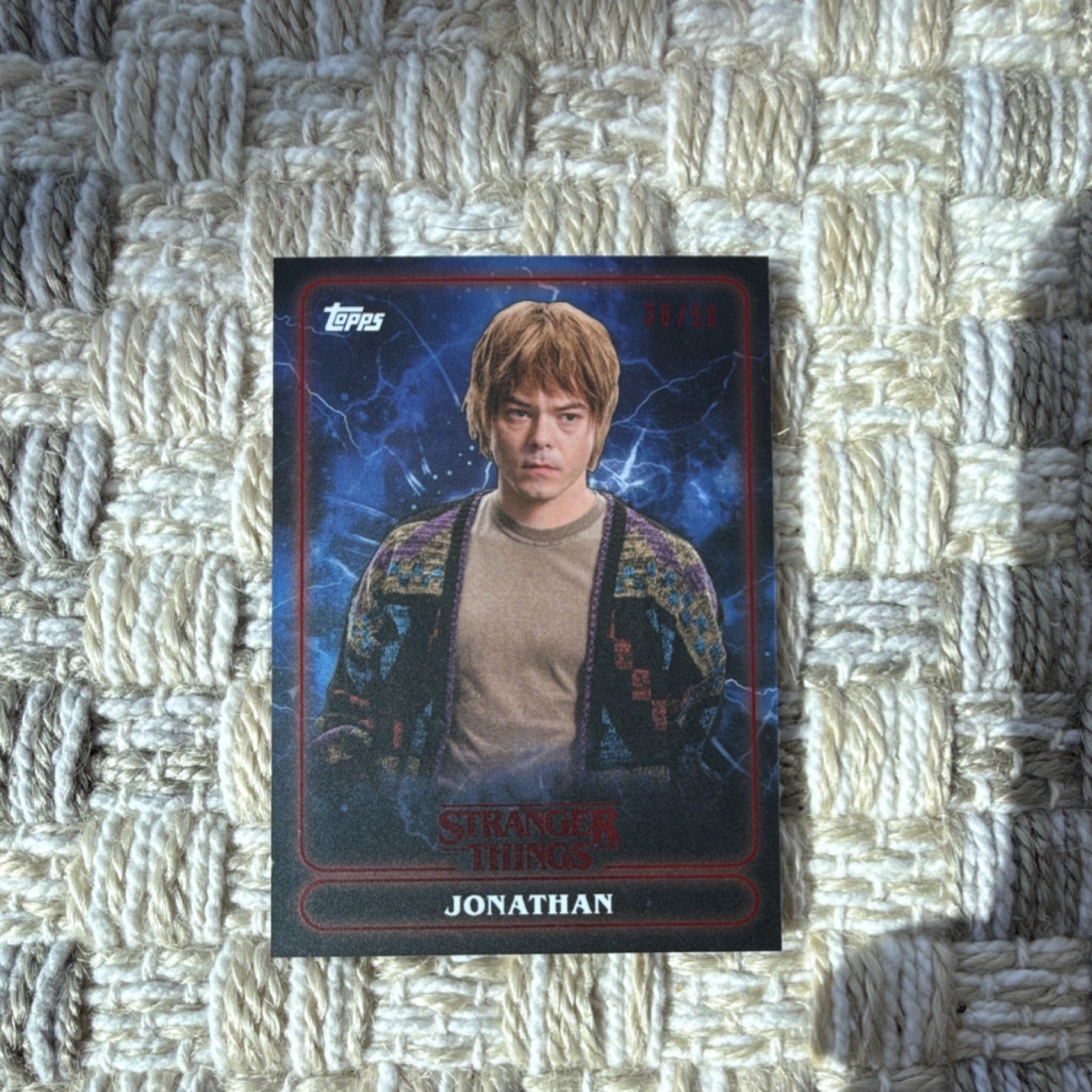 Topps Stranger Things Jonathan/Charlie Heaton 11 #30/50 2025
