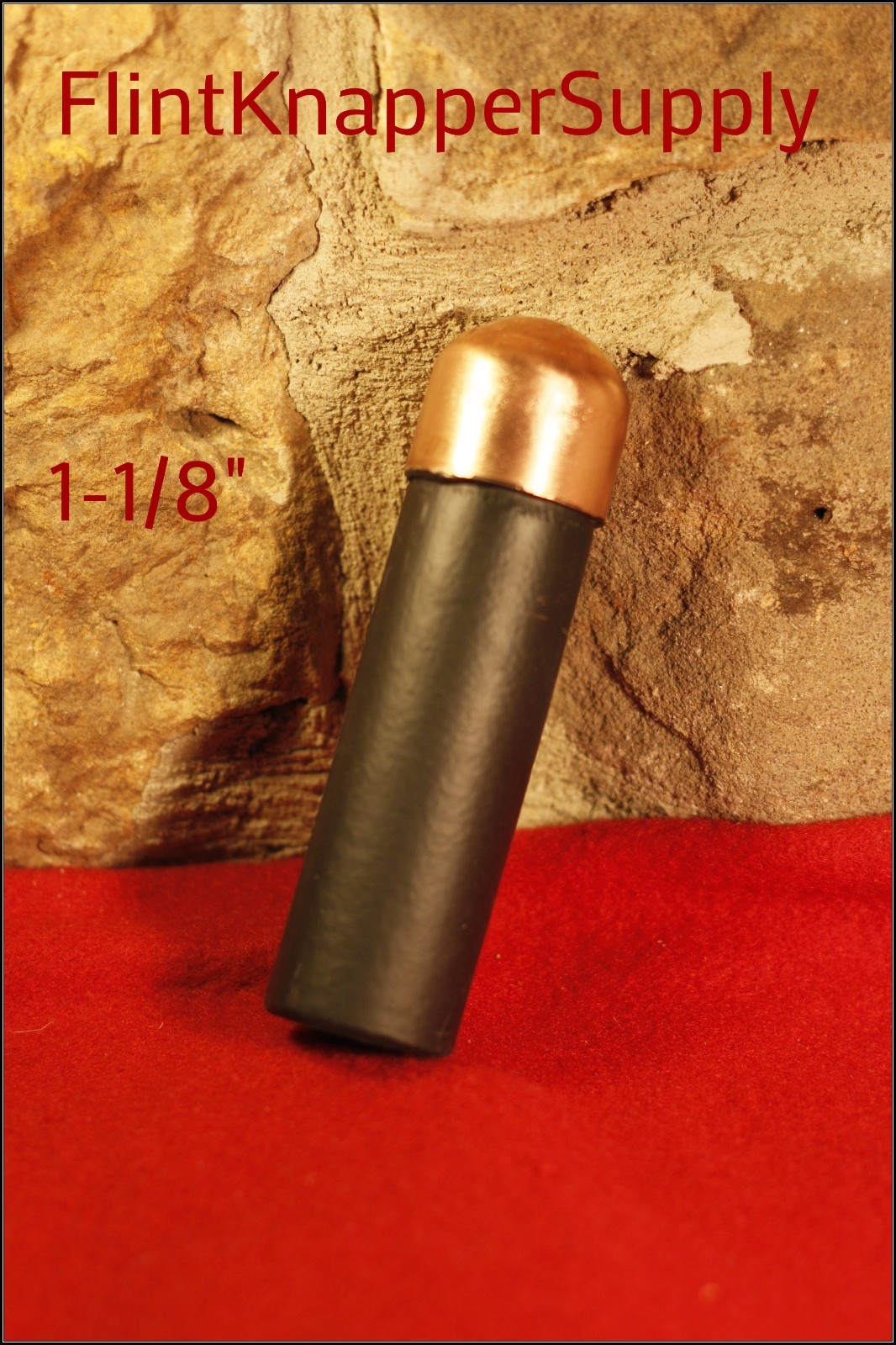 5 Piece Lead Filled Bopper Set – Copper Billets, Flint knapping tools, arrowhead