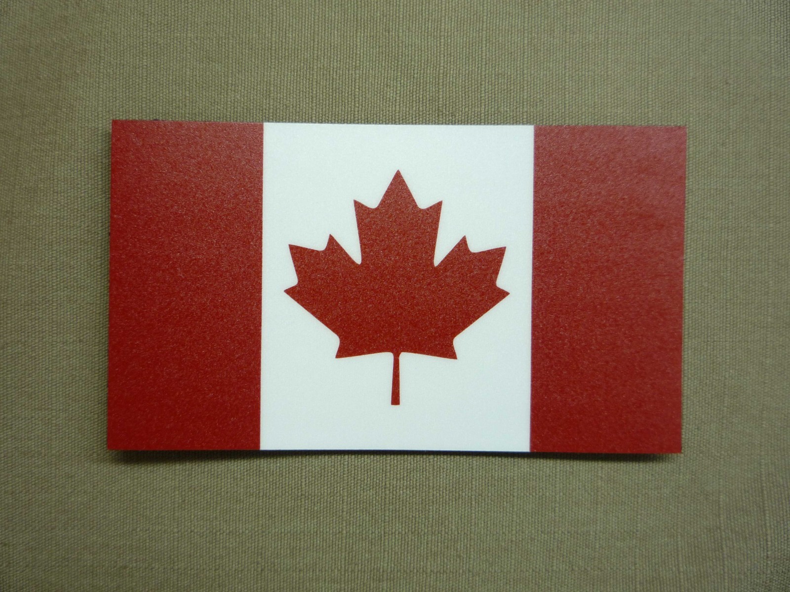 CANADA DARK RED AND WHITE PCX PATCH PAIR 3.5″ x 2″ WITH VELCRO® BRAND FASTENER