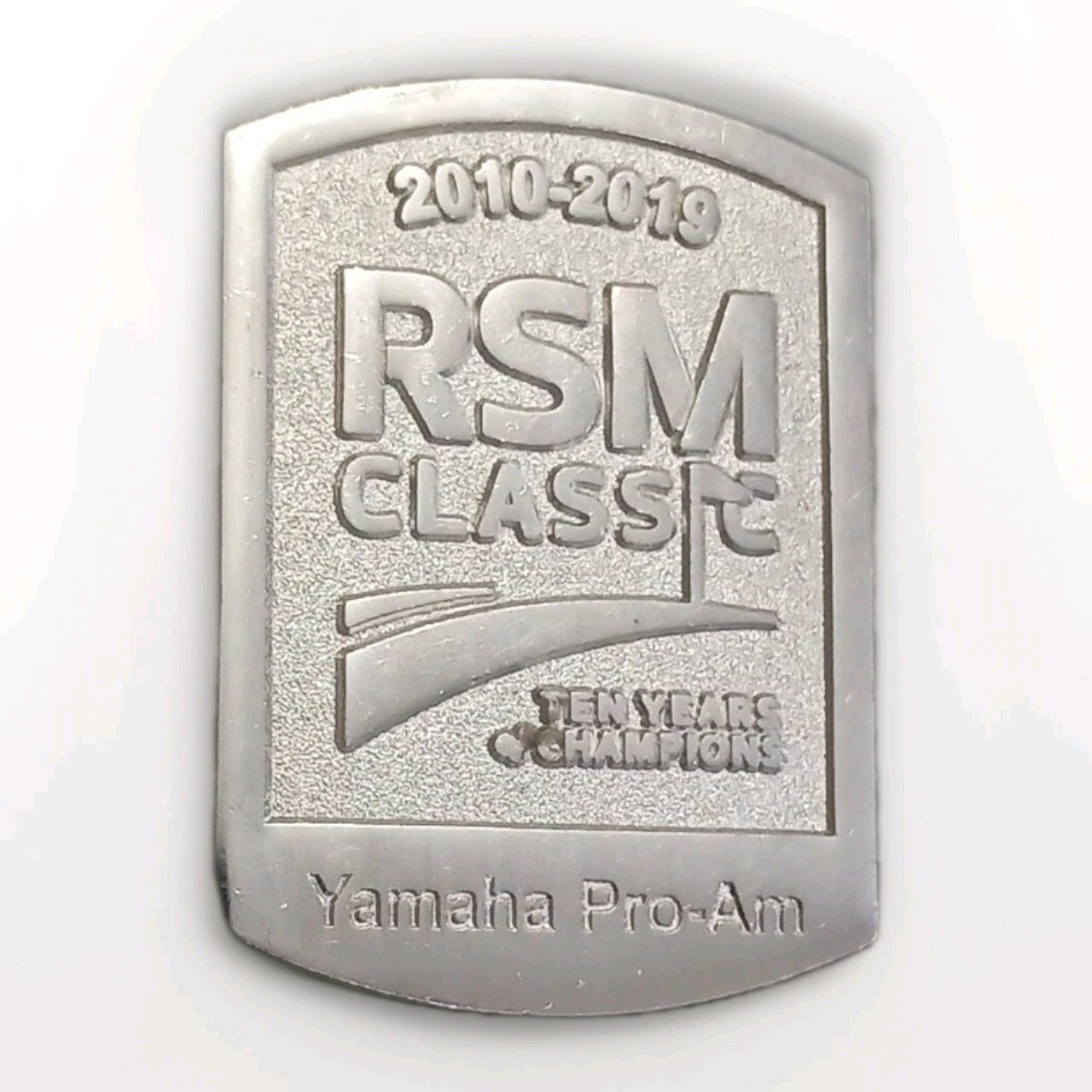 RSM Classic 2010-2019 Ten Years Champions Yamaha Pro-Am Lapel Pin Pinback