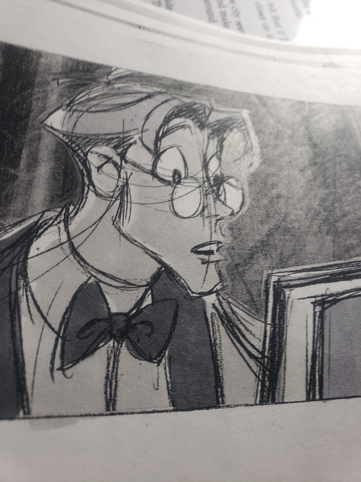 Atlantis Watercolor Layout Drawing Milo gets Journal Disney Movie Animation 2001