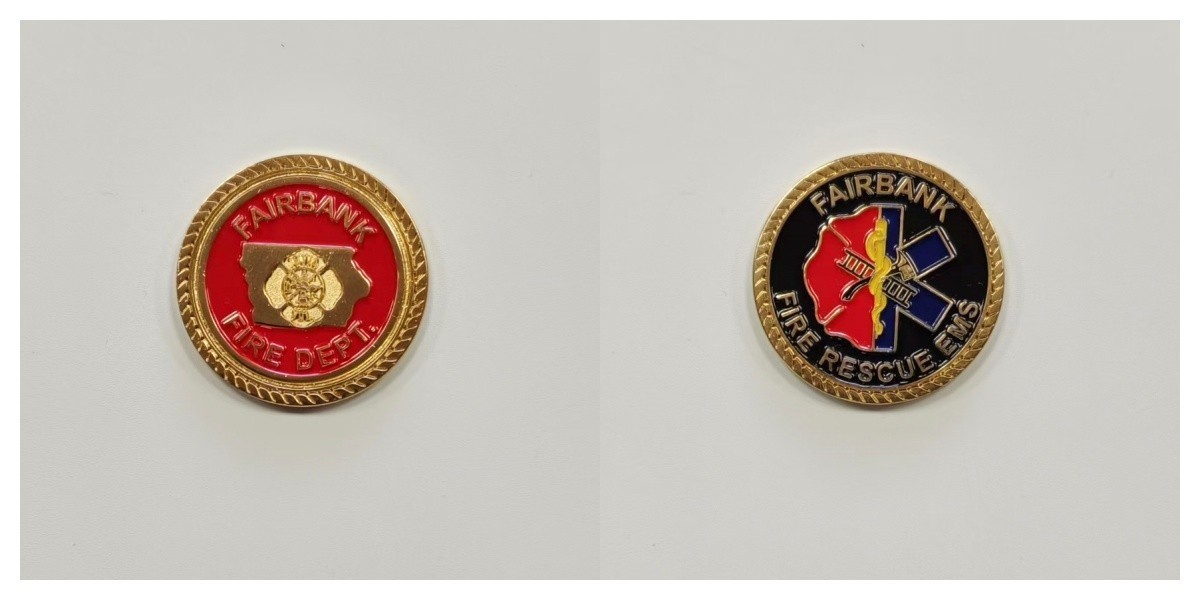 Fairbank Fire Rescue EMS Challenge Coin 2#2