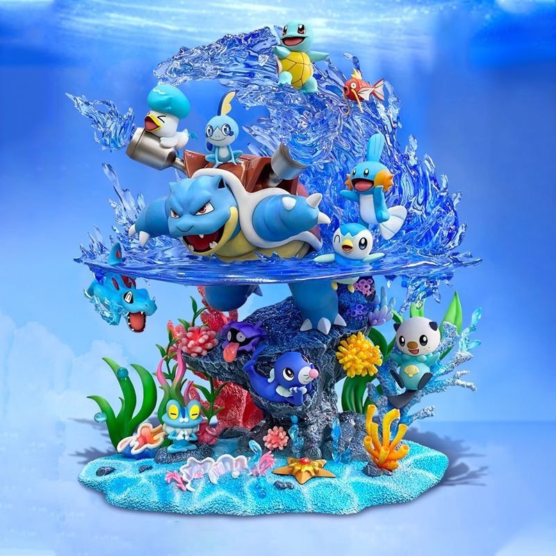 luminescent H33CM Blastoise GK Statue Anime PVC Figure Model Collections Gift