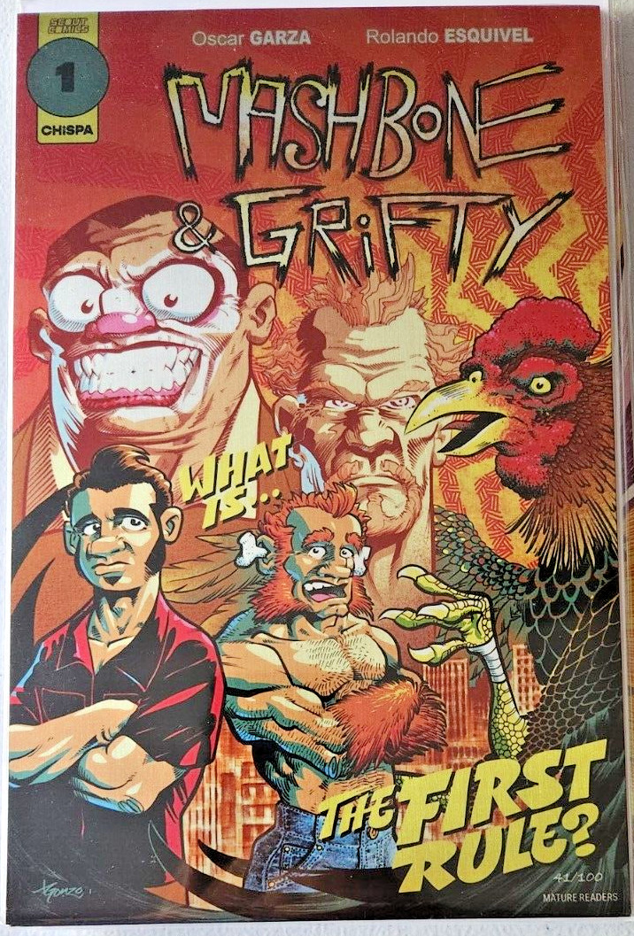 MASHBONE & GRIFTY #1 SDCC METAL VARIANT LMT TO 100 SCOUT COMICS 2023 NEW UNREAD