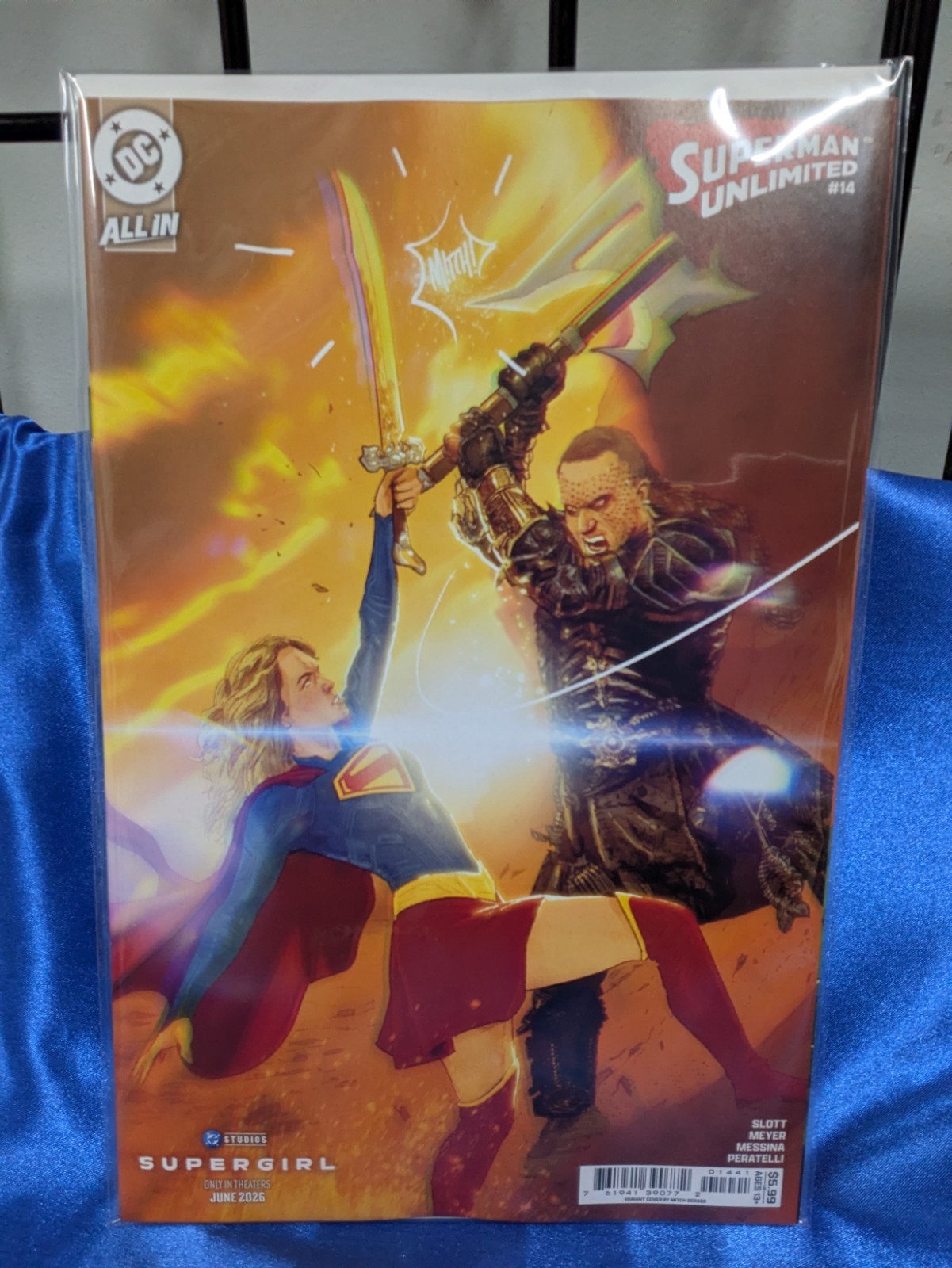 Superman Unlimited #14 Cover D Mitch Gerads Supergirl Movie Card Stock Variant