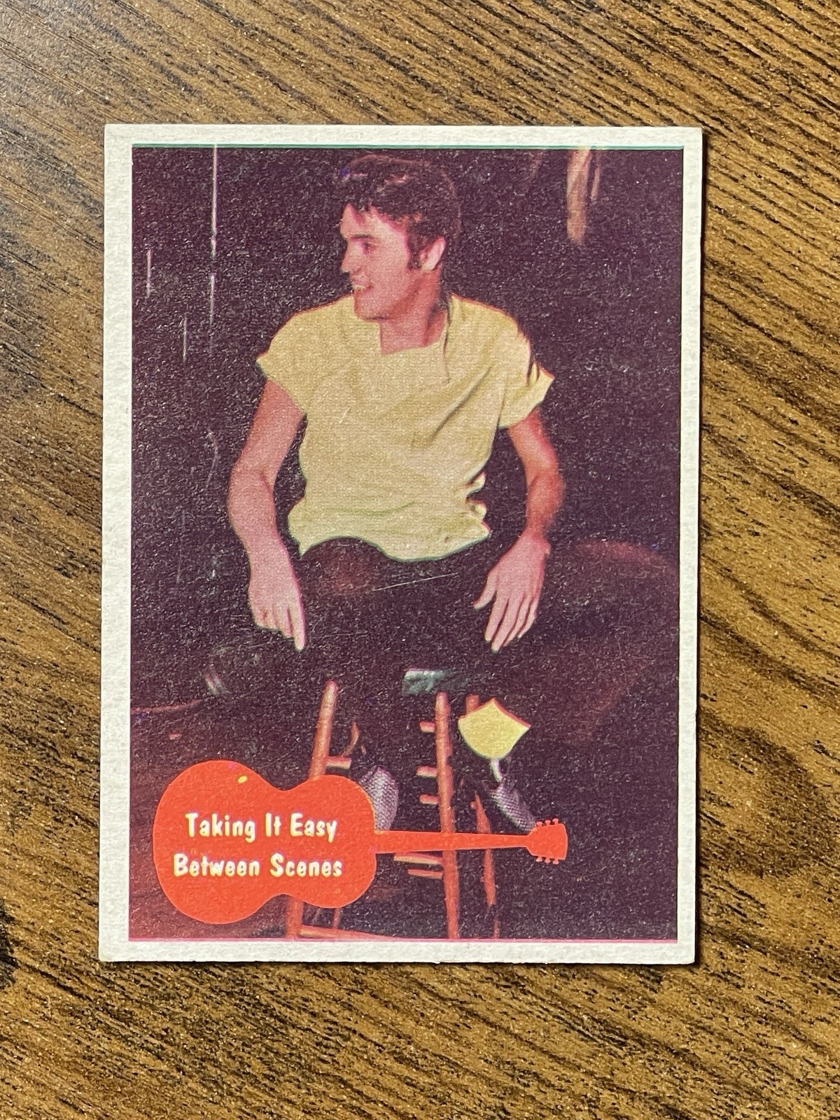 1956 TOPPS ELVIS PRESLEY 34 TAKING IT EASY BETWEEN SHOWS