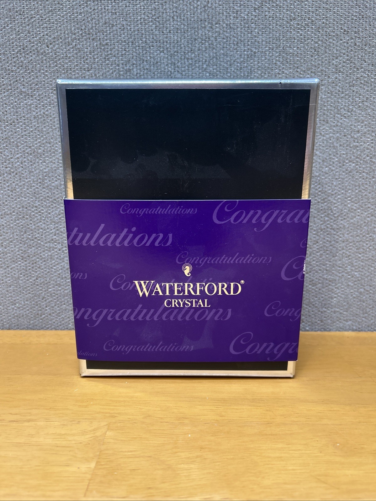 Waterford Crystal Congratulations Wine Bottle Stopper Set of 2 In Open Box