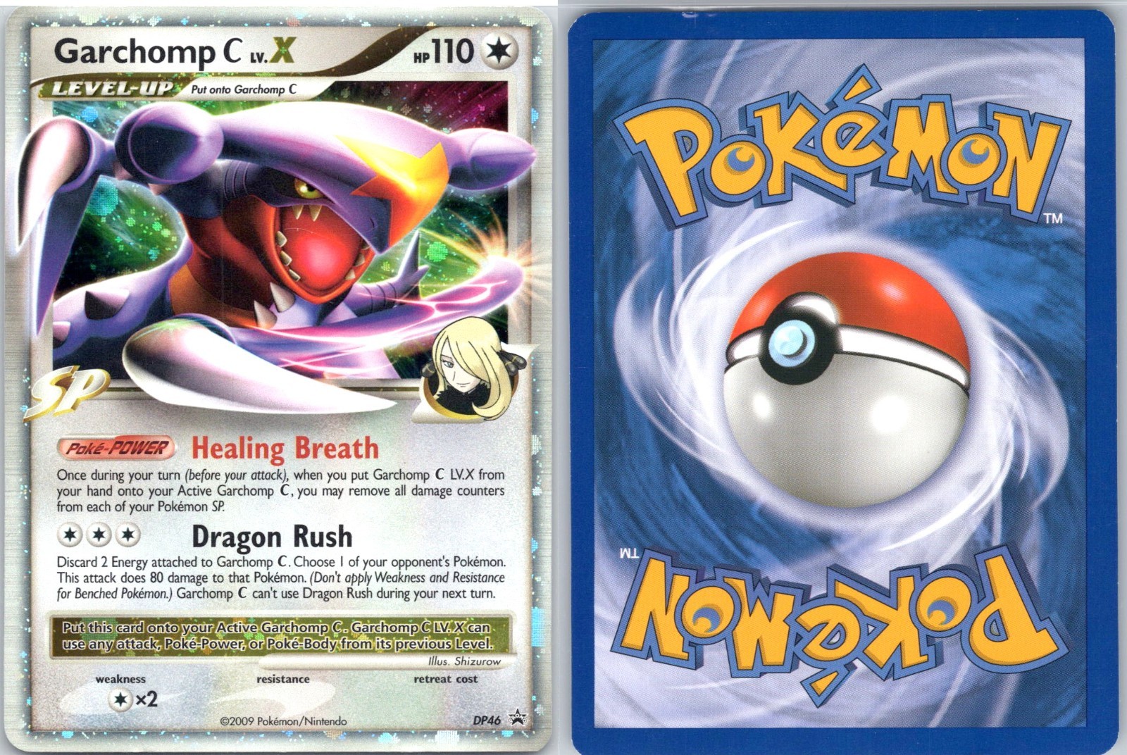Garchomp C Lv.X #DP46 Holo Diamond & Pearl Black Star Promo Pokemon 2009 NM
