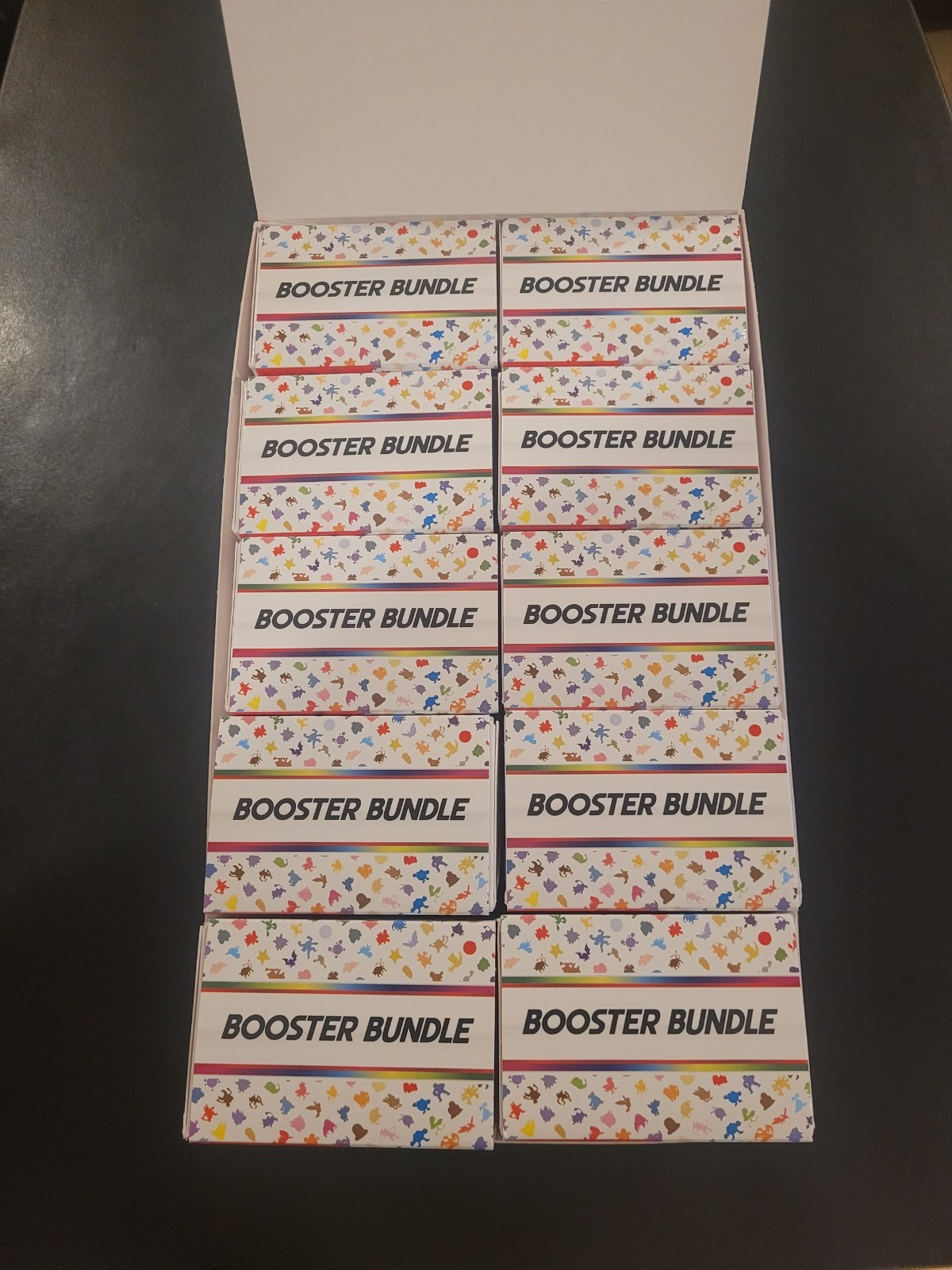 Pokemon 151 Opened Etbs, Booster Bundle Display Case And Booster Bundles