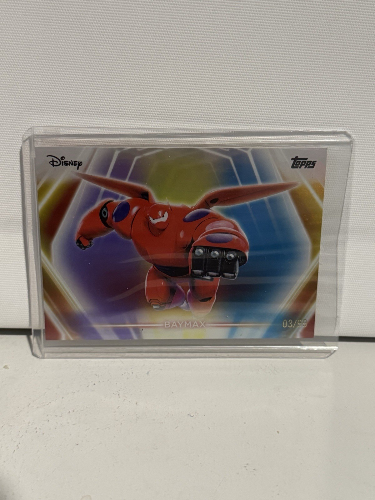 2026 Topps Disney Neon CNE-125 Baymax SP Chrome Refractor 03/99
