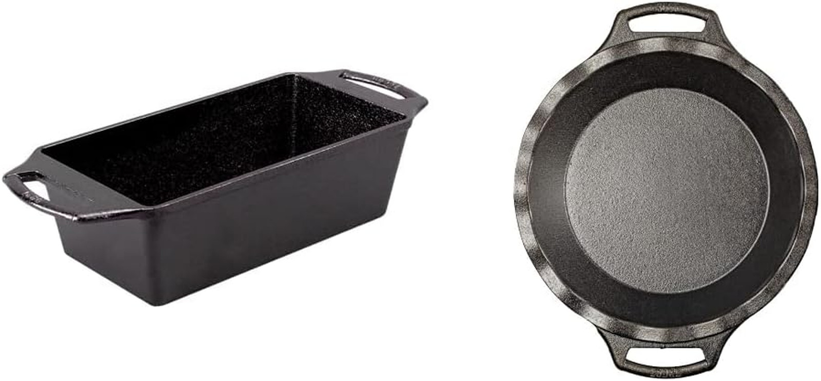 Cast Iron Loaf Pan (8.5X4.5 Inch) and Pie Pan (9 Inch)