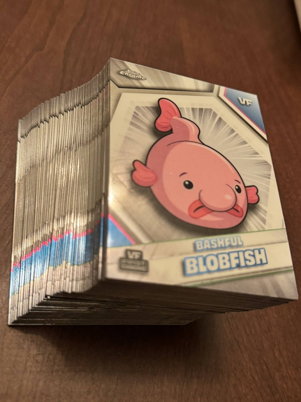 Bashful Blobfish VeeFriends Topps Chrome 2026 LOT 63 Blobfish Cards Maxi Pack