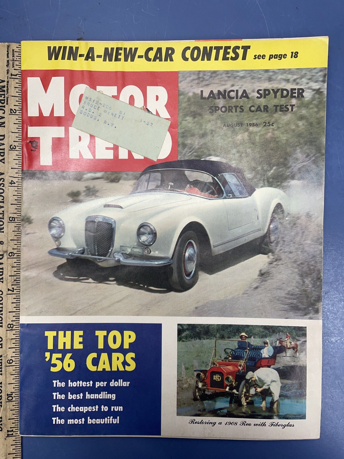 Motor Trend Magazine August 1956 – Cadillac – Gm Tech Center – VW Dual-Ghia