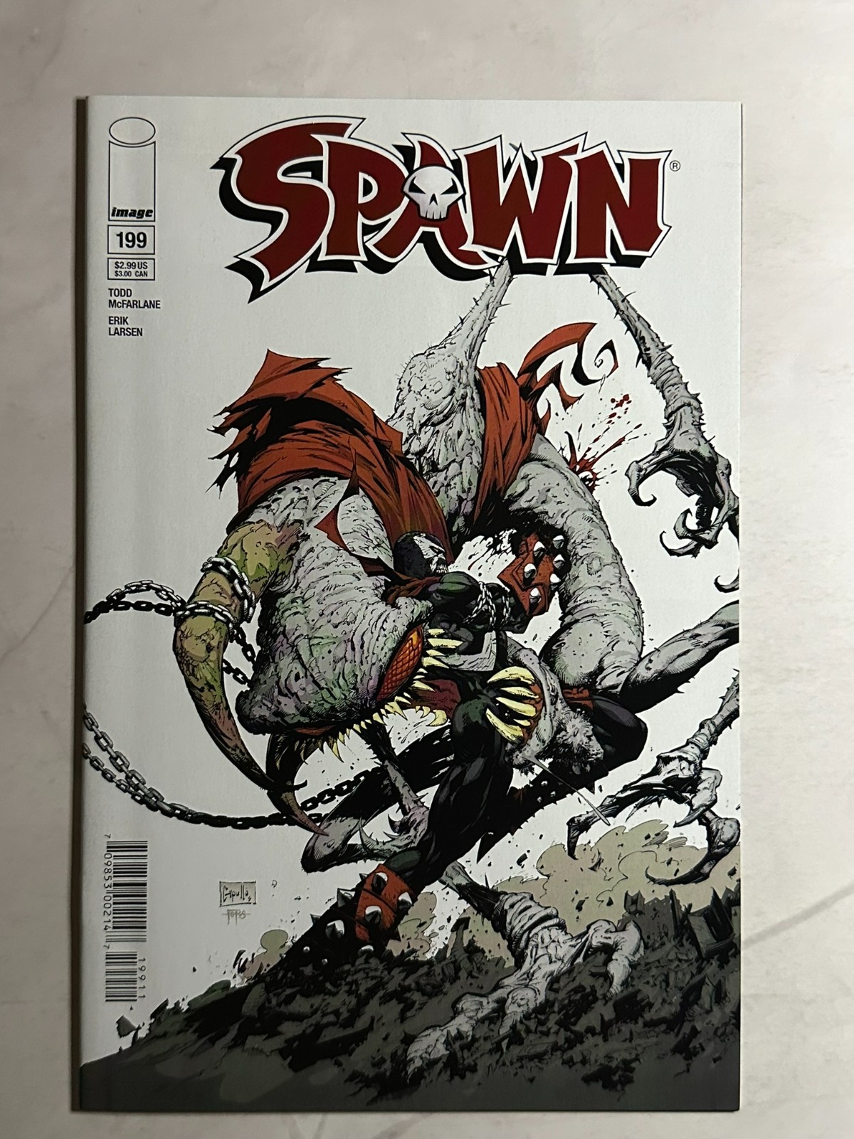 Spawn #199 2010 Image Comics Todd McFarlane Erik Larsen