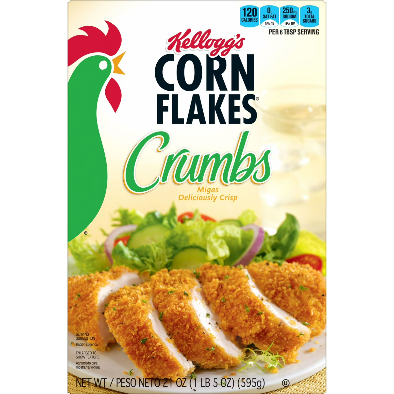Kellogg’s Corn Flakes Original Crumbs, 21 oz – FREE SHIPPING